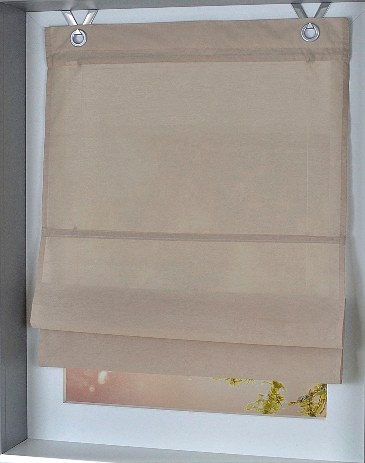 Kutti Raffrollo "Kessy Bessy" mit Hakenaufhängung ohne Bohren freihängend h günstig online kaufen