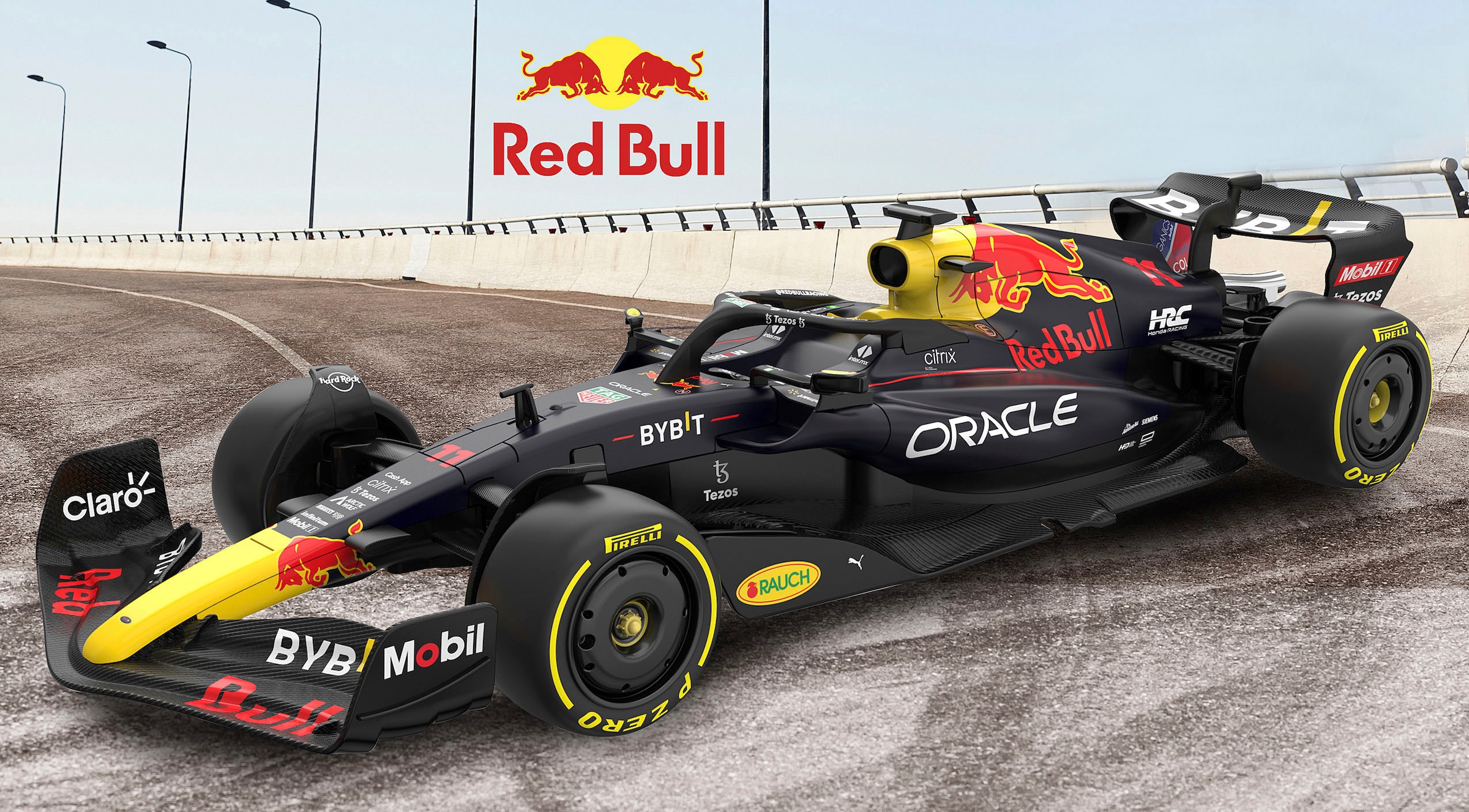 Jamara RC-Auto »Deluxe Cars, Oracle Red Bull Racing RB18 1:18, dunkelblau - 2,4 GHz«