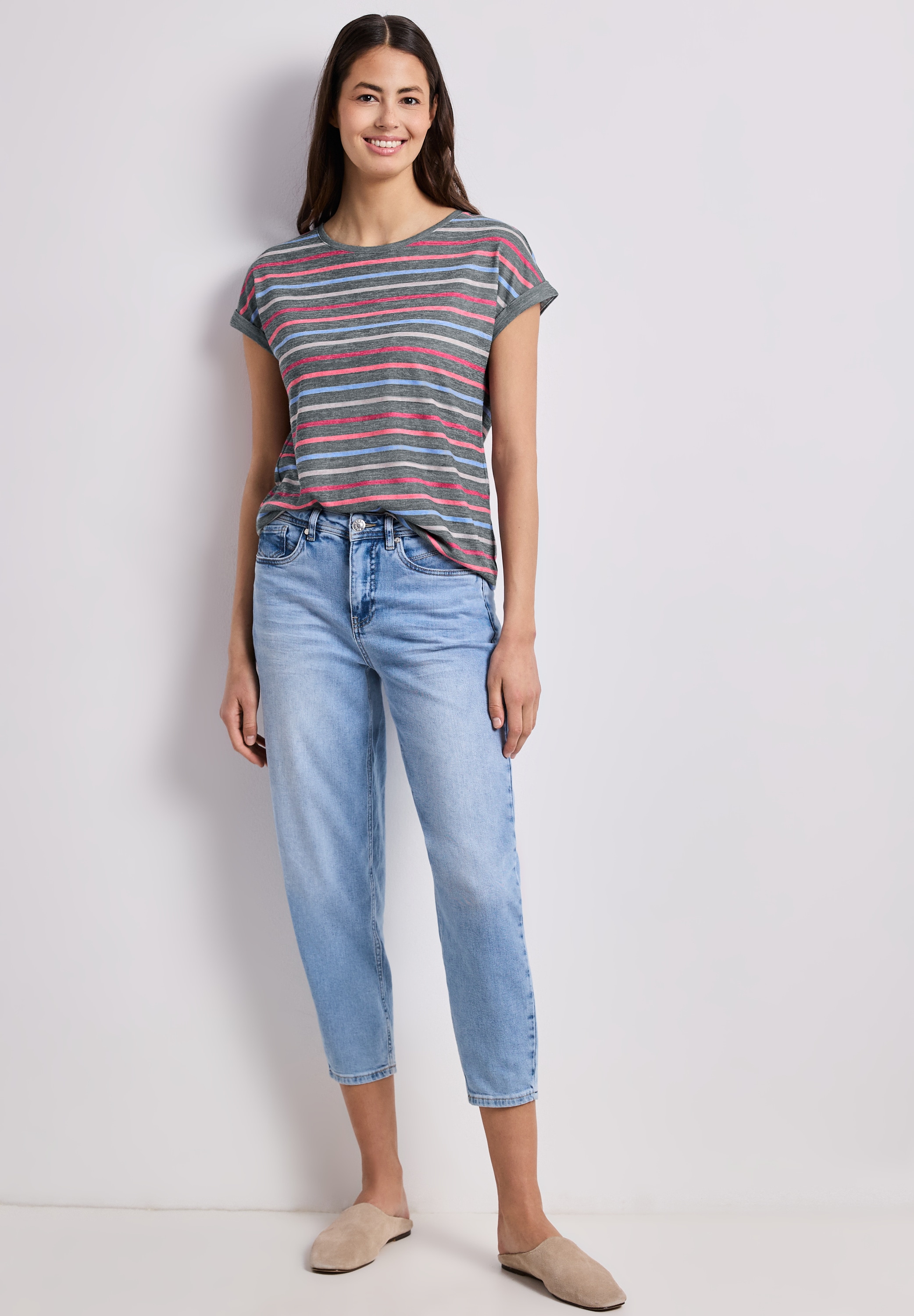STREET ONE T-Shirt im Streifen-Design