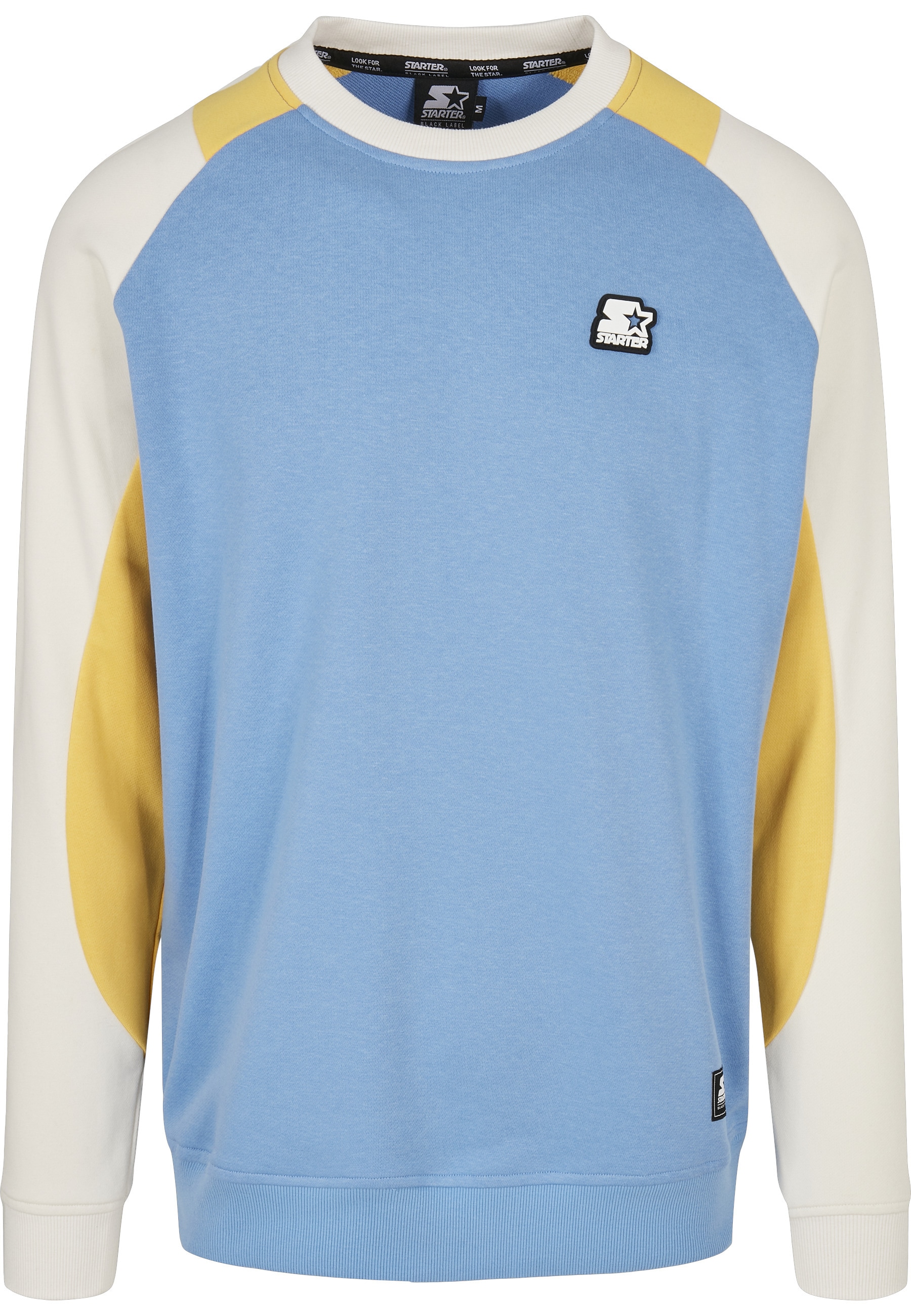Starter Black Label Rundhalspullover "Starter Black Label Herren Starter Laser Crew" 1 Stk.