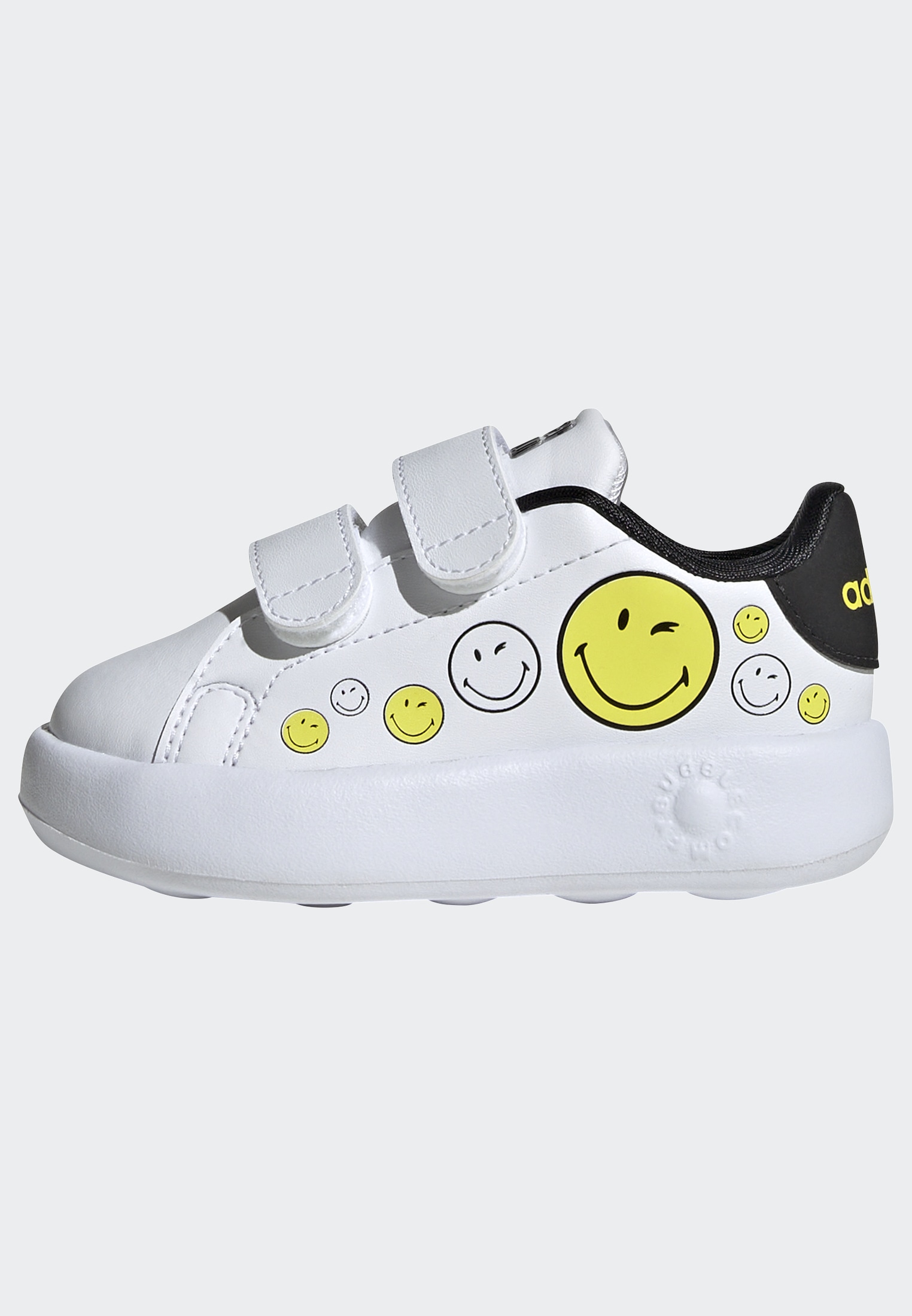 adidas Sportswear Klettschuh »ADIDAS SMILEY ADVANTAGE KIDS«, Design auf den Spuren des adidas Stan Smith, für Kinder