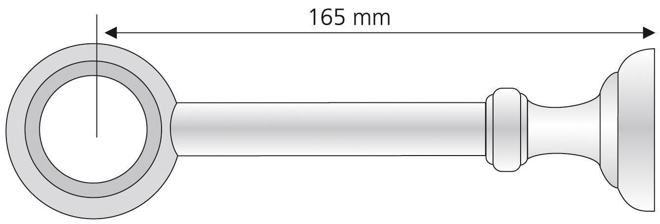 für 28 mm Träger | (1 Ø BAUR Gardinenstangen bestellen St.), Liedeco »Thüringen«,