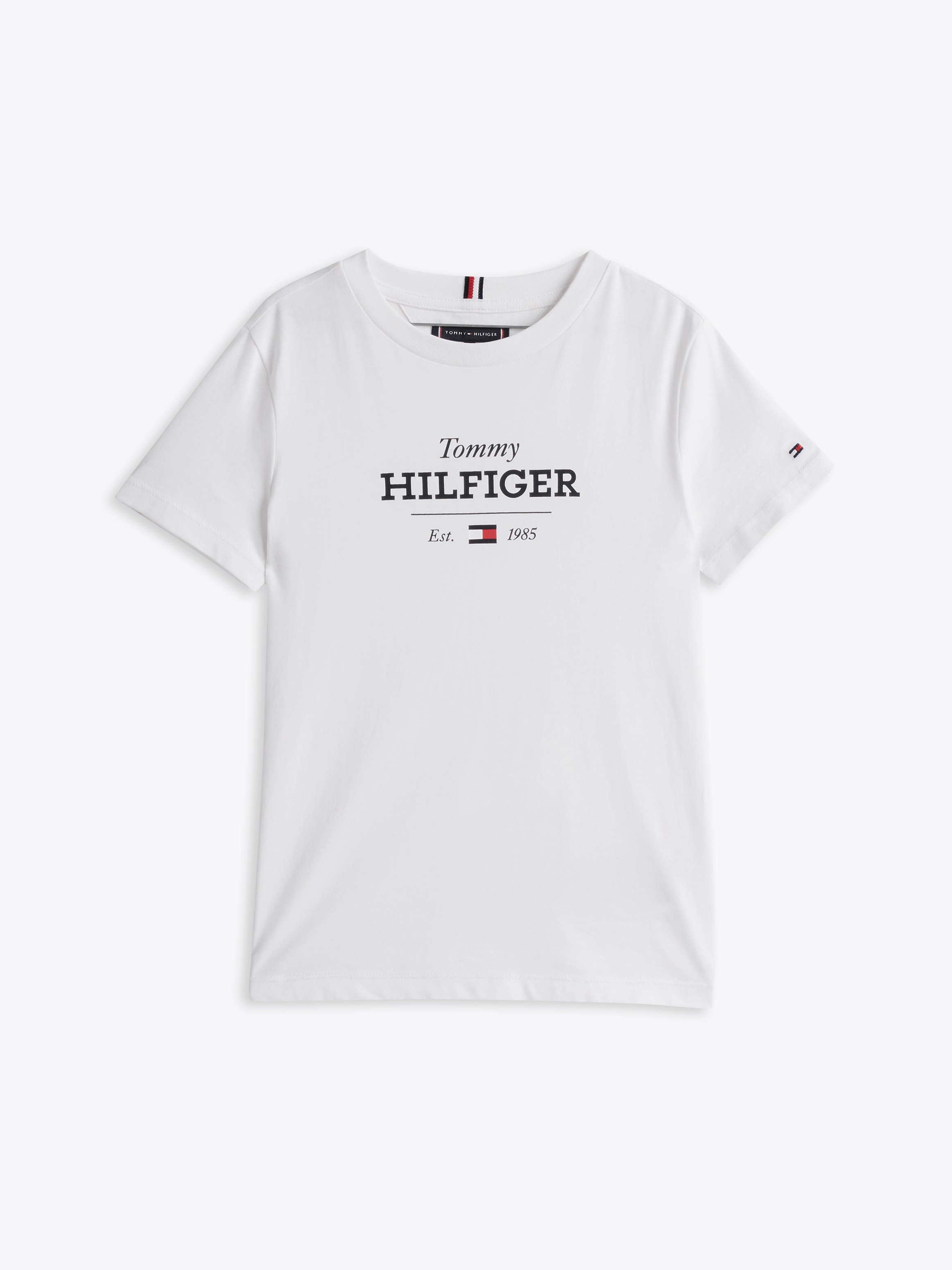 Tommy Hilfiger T-Shirt »MONOTYPE 1985 REG TEE SS«, mit Logoschriftzug