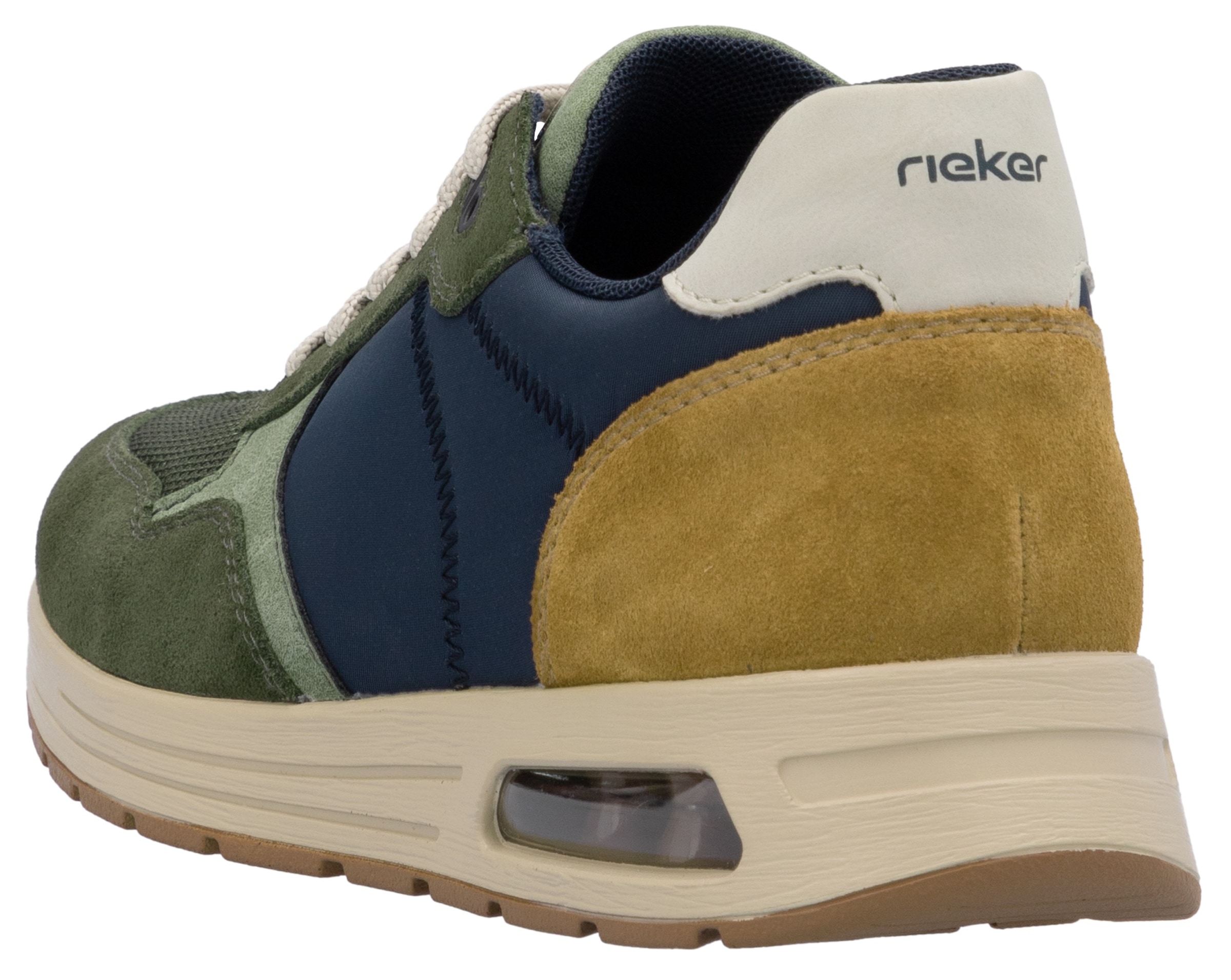 Rieker Sneaker, Schnürschuh, Halbschuh, Freizeitschuh mit gepolstertem Schaftrand