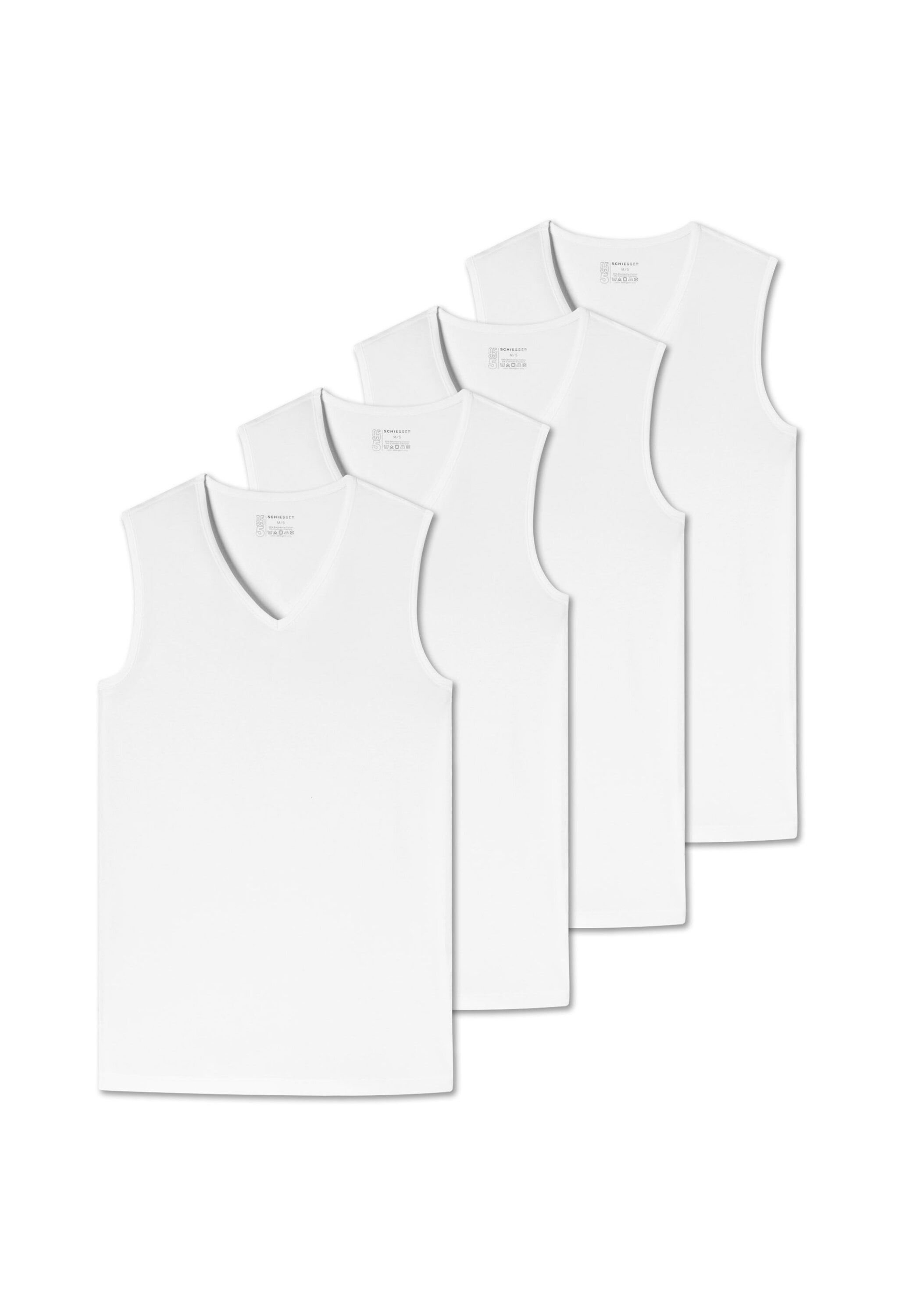 Schiesser Unterhemd "T-Shirt 4er Pack" günstig online kaufen