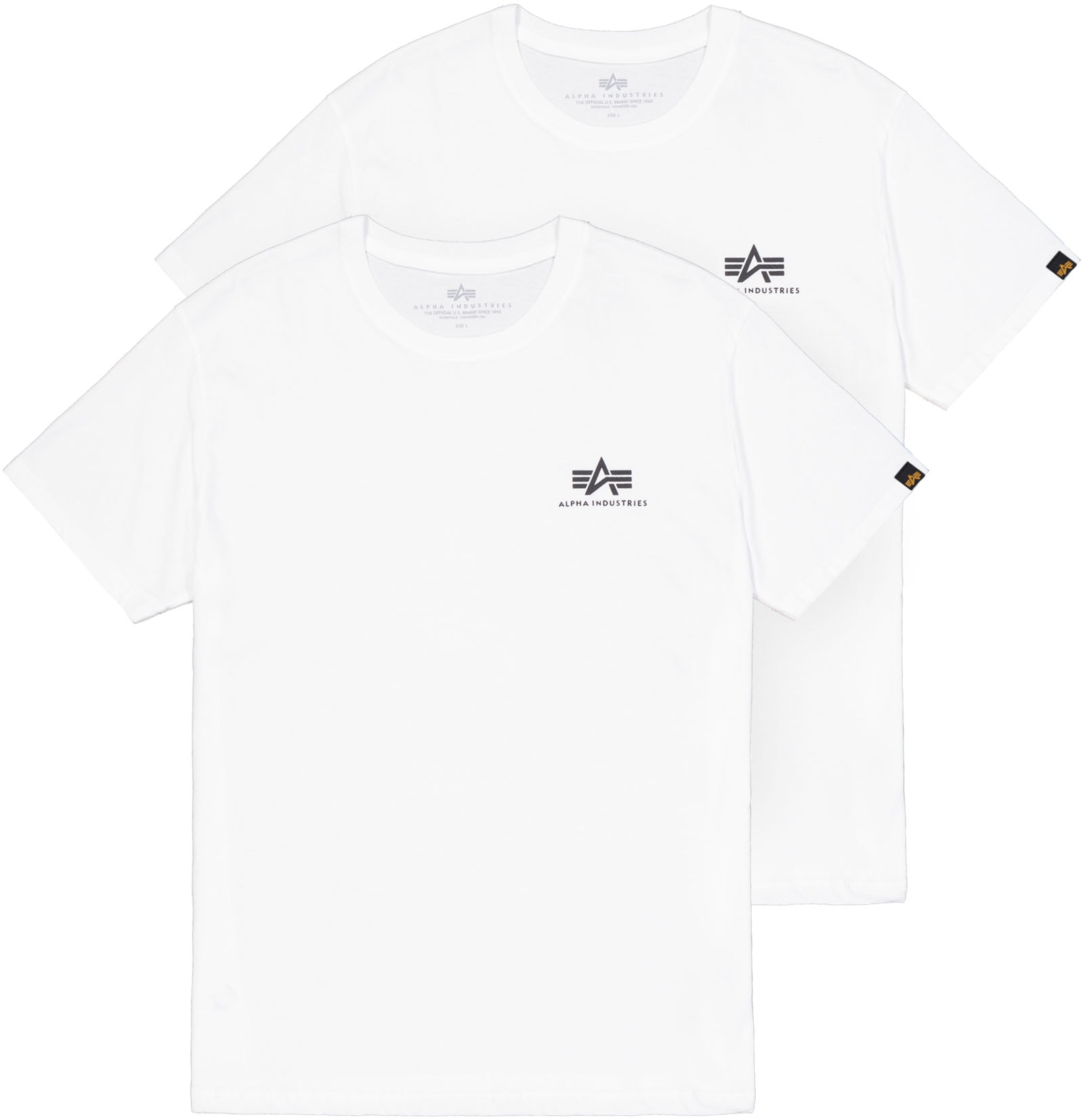 Rundhalsshirt »Basic T Small Logo 2 Pack«