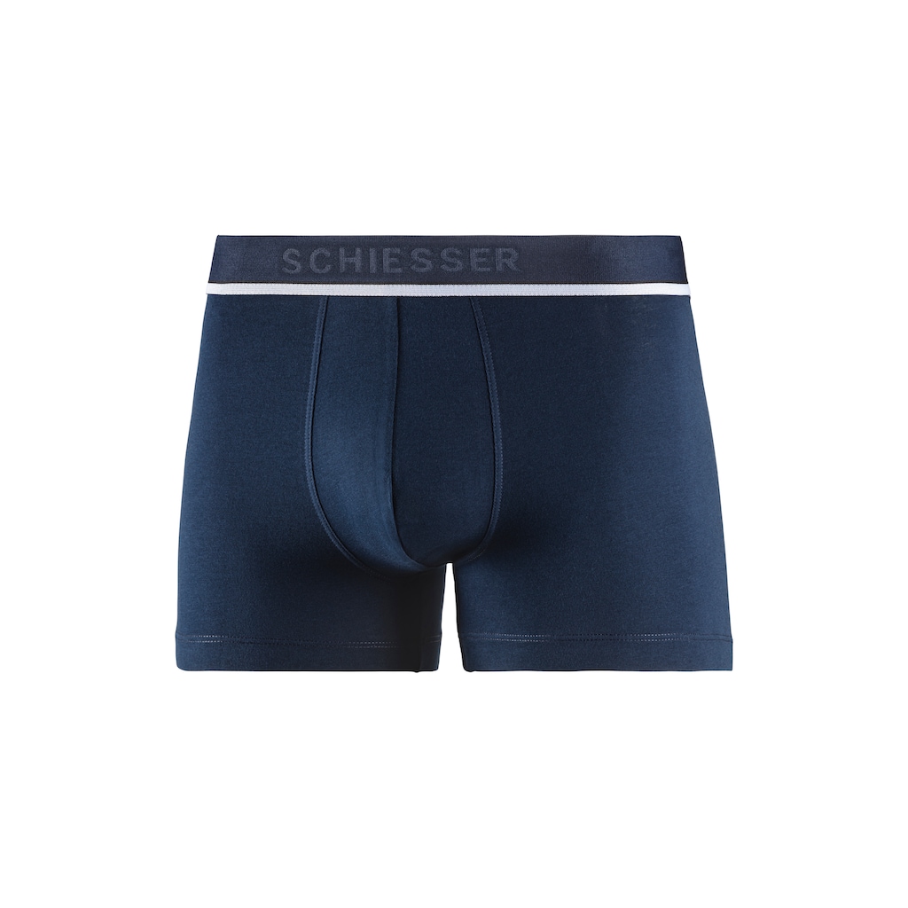 Schiesser Boxer »"95/5"«, (3er-Pack), sportlicher Logo-Webgummibund mit schmalen weißem Ansatz