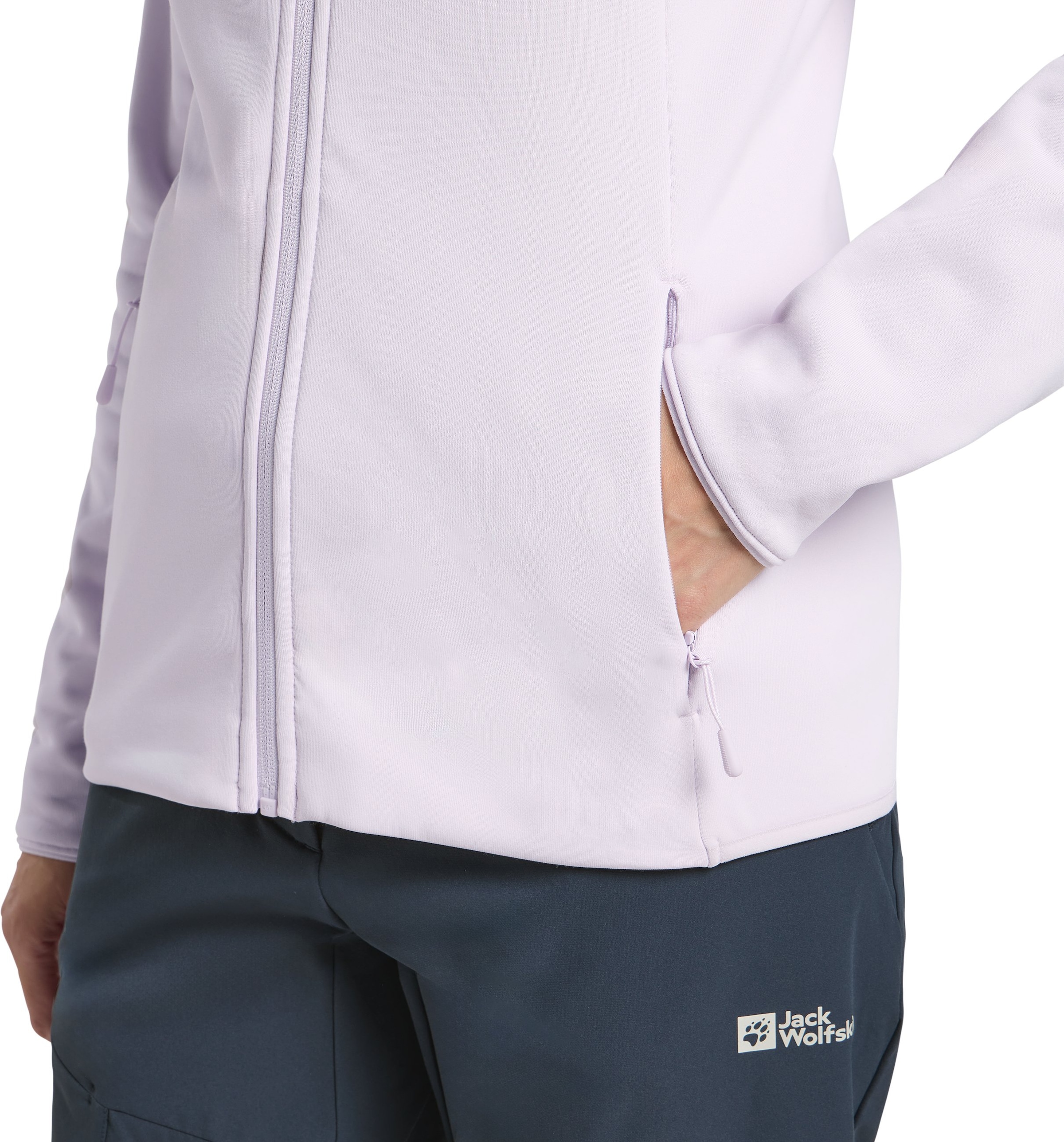 Jack Wolfskin Fleecejacke »BAISELBERG HOODED FZ W«, mit Kapuze