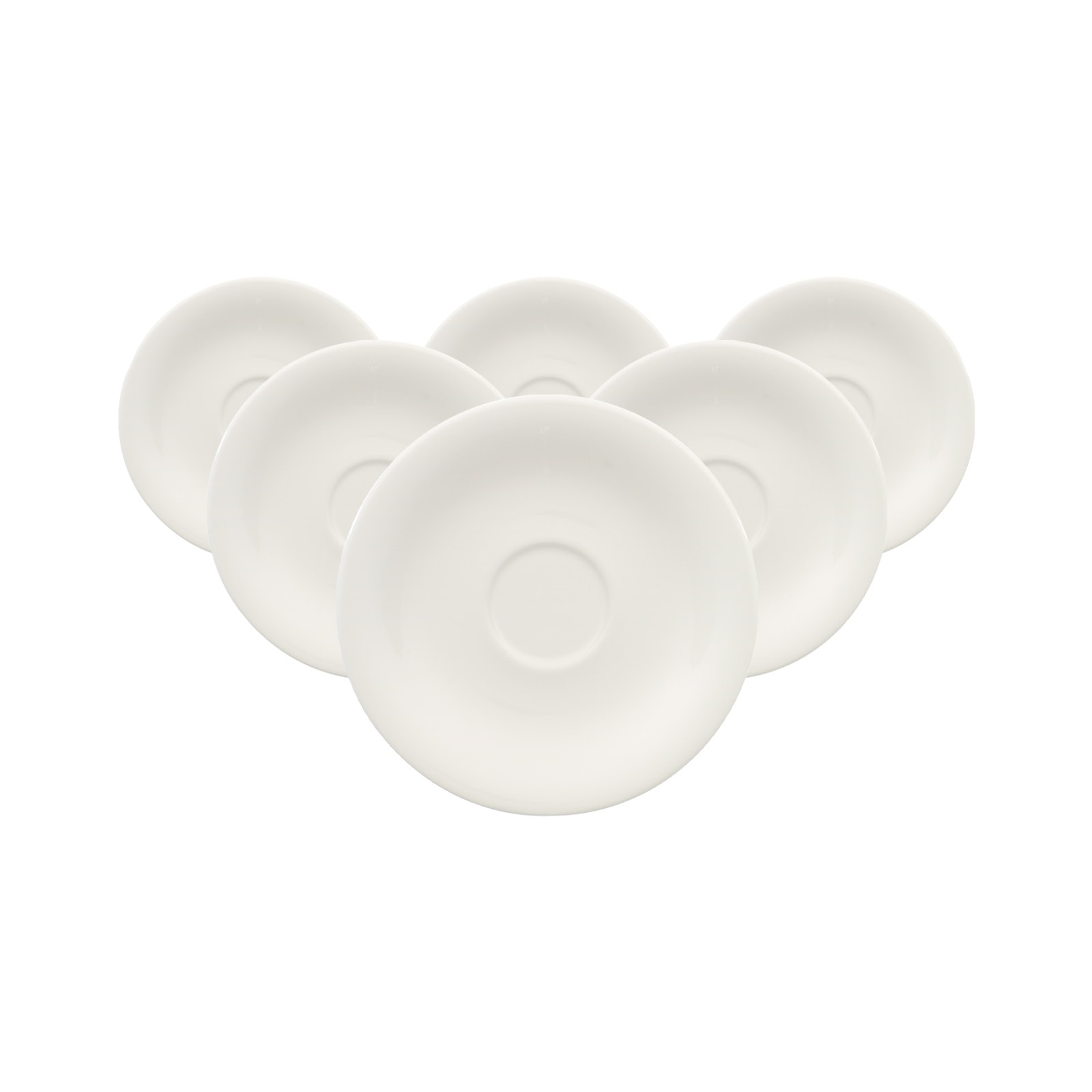 Villeroy & Boch Untertasse "Espressountertassen New Cottage Basic ø 12 cm 6er Set weiß"
