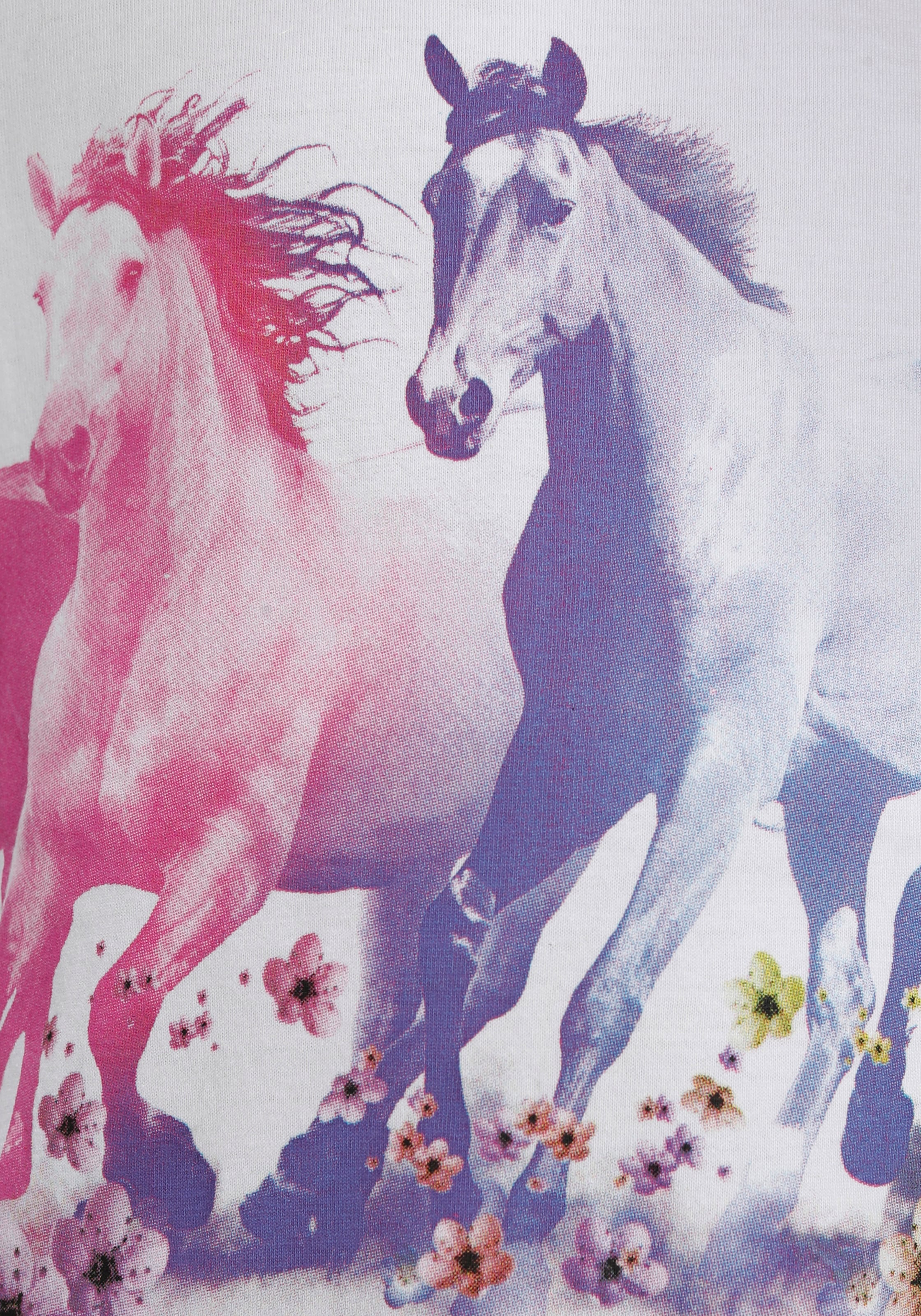 »Pferde«, in weiter Form kaufen KIDSWORLD T-Shirt | BAUR legerer