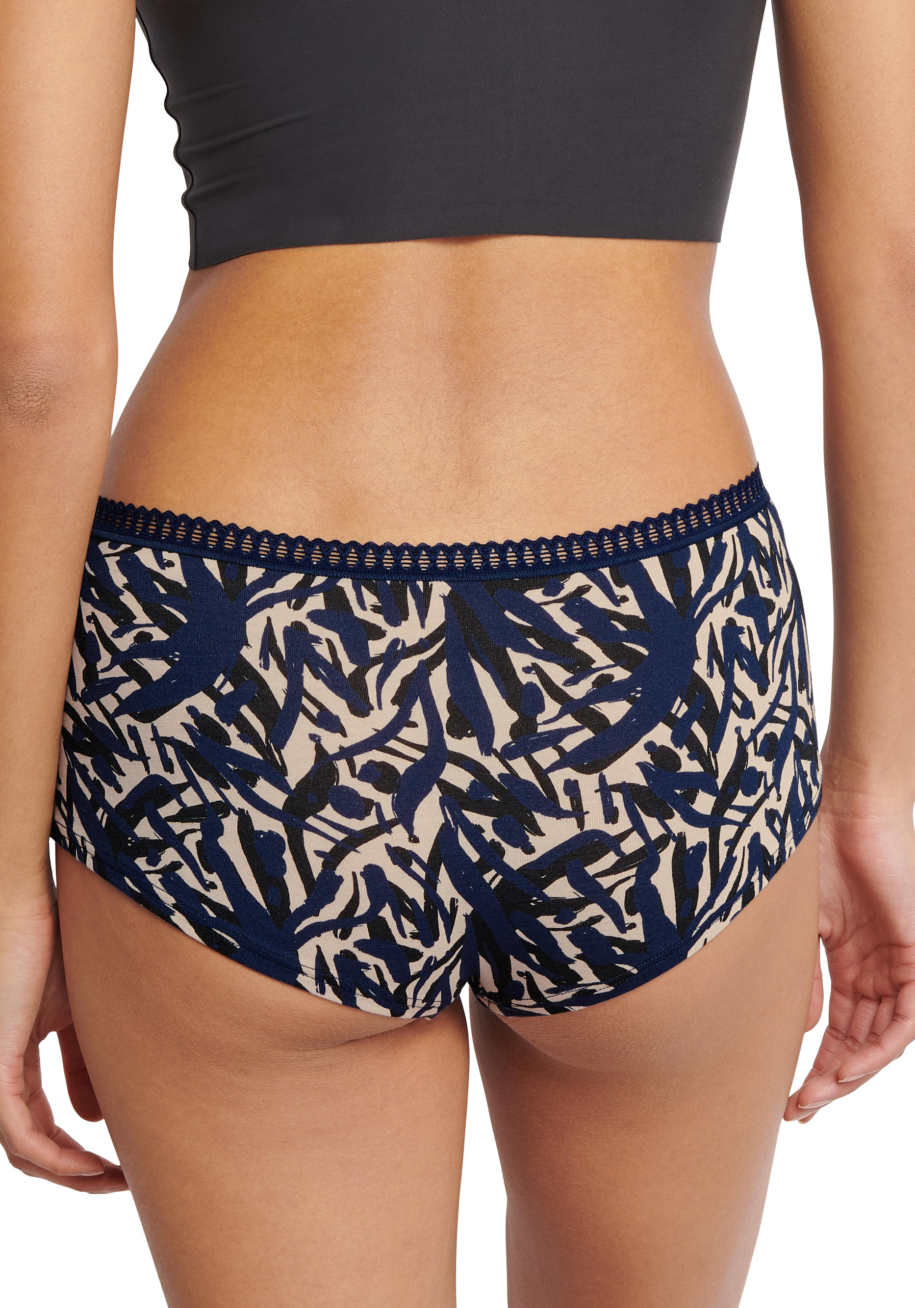 Thumbnail - sloggi Retro Pants "GO Crush", (3er Pack), Spitzendetails, Multipack, Baumwollmix, weich, elastisch, bequem