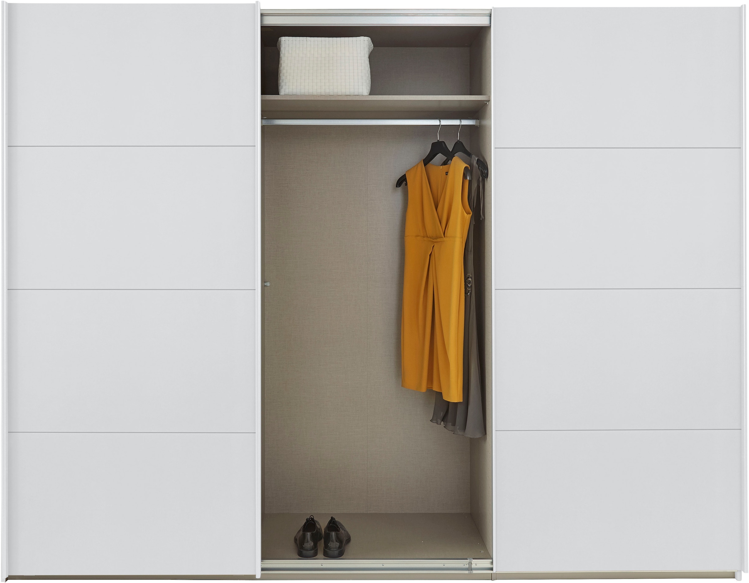 rauch Schwebetürenschrank »Kleiderschrank Schrank Garderobe TOPSELLER OTELI inkl. Inneneinteilung«, mit 3 Innenschubladen sowie zusätzlichen Einlegeböden MADE IN GERMANY