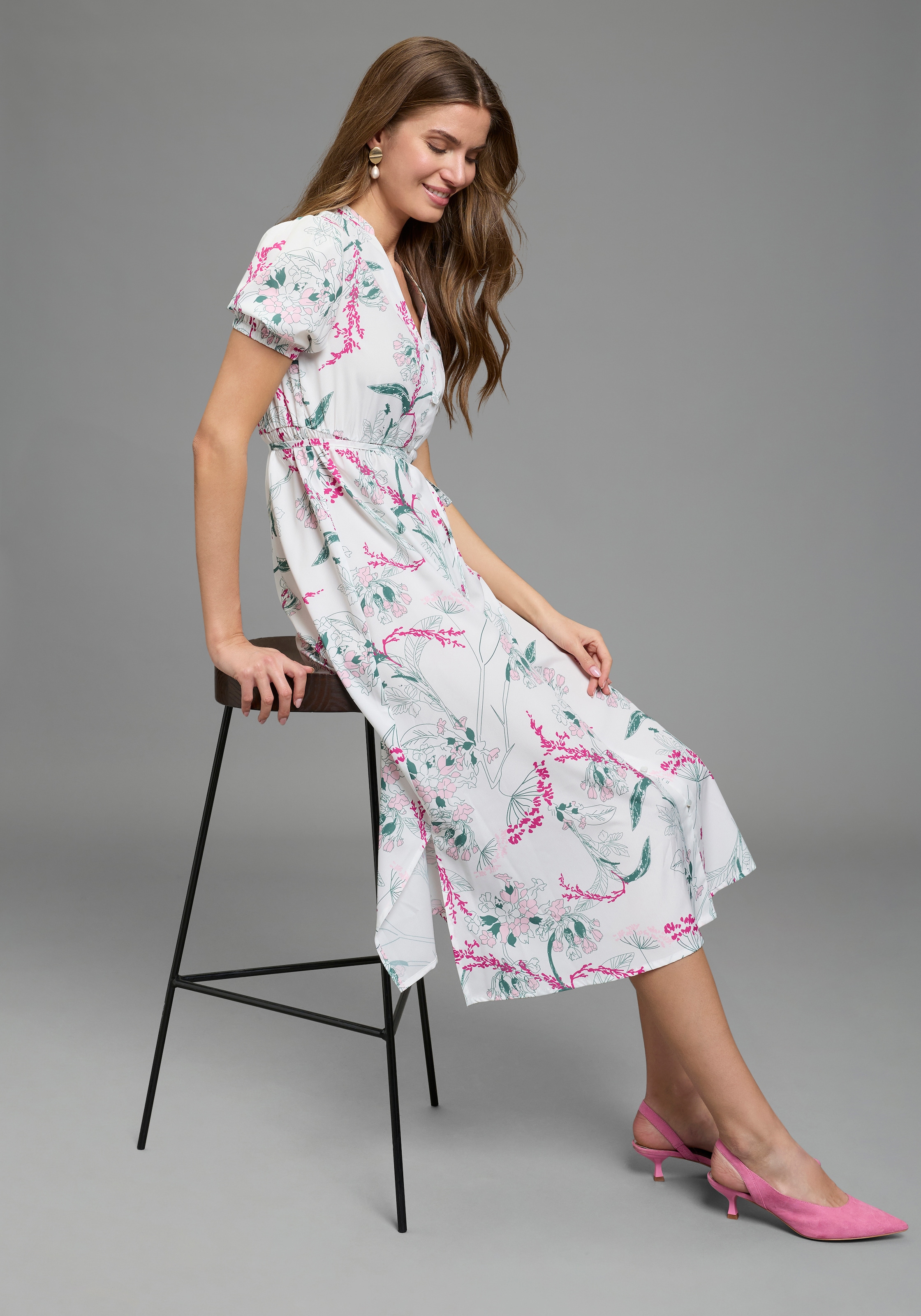 Laura Scott Blusenkleid femininer Stil, für vielseitige Anlässe, aus Polyester