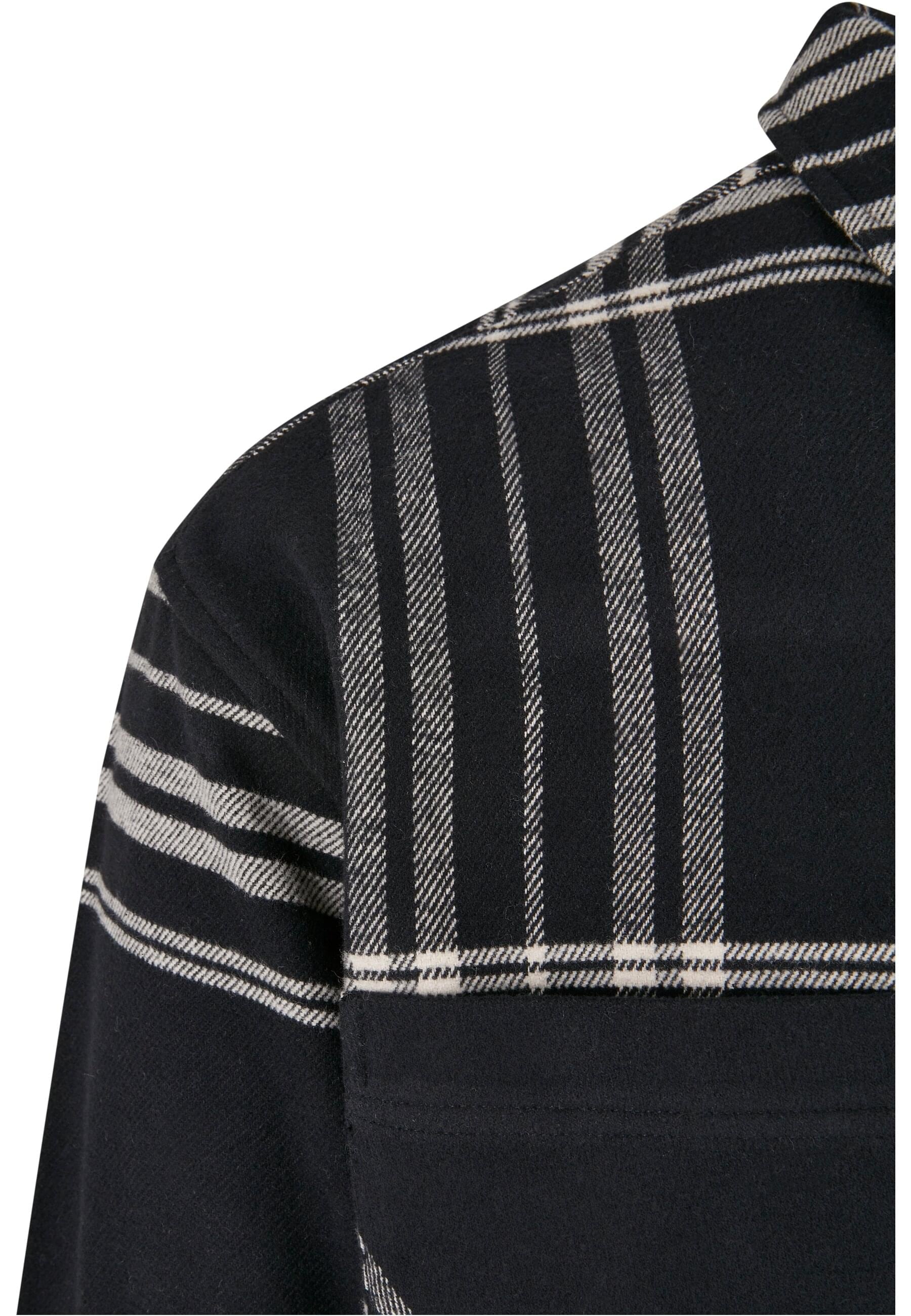URBAN CLASSICS Langarmhemd »Urban Classics Herren Long Oversized Checked Summit Shirt«, (1 tlg.)