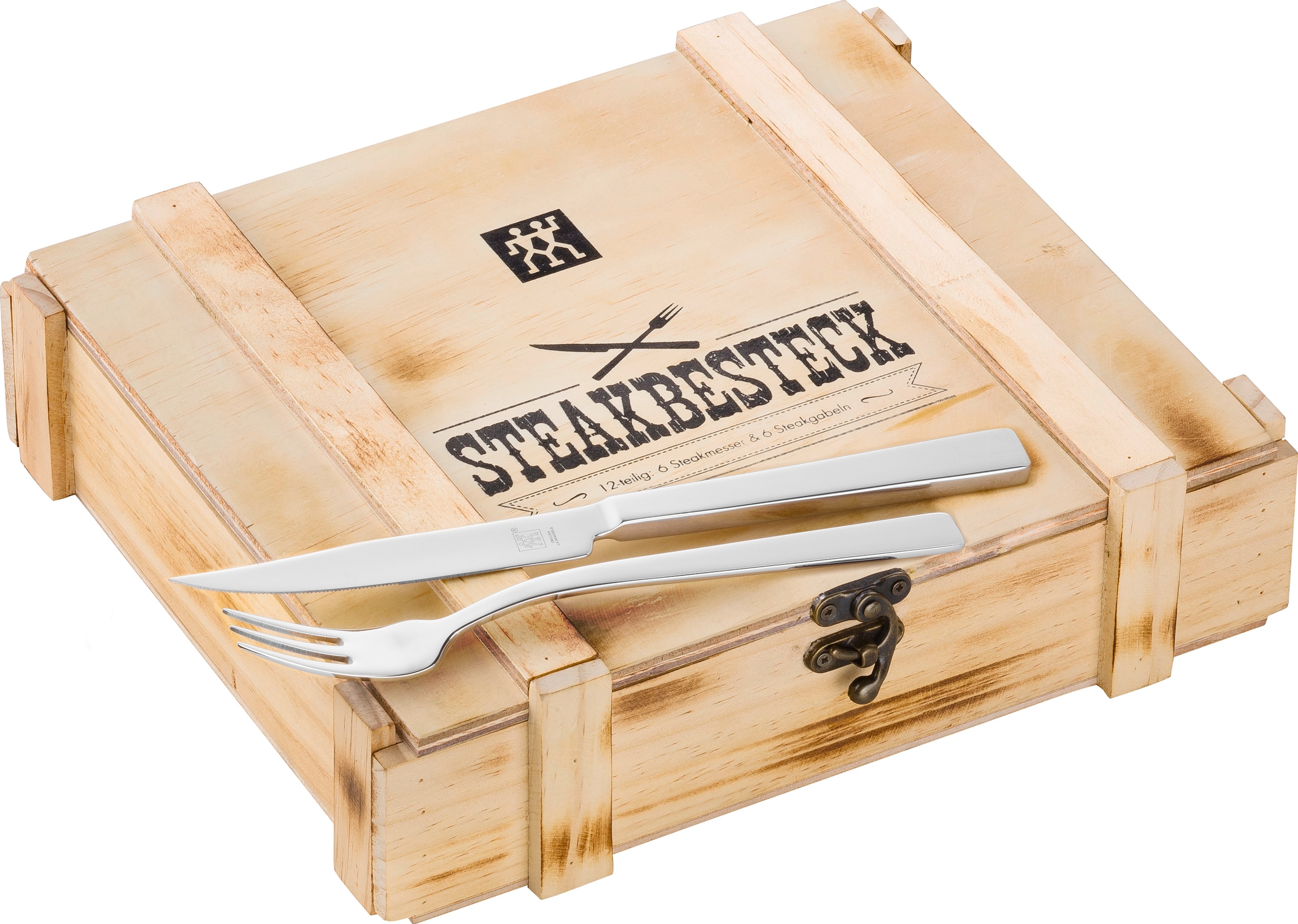 Zwilling Steakbesteck »Specials«, (Set, 12 tlg.), 18/10 Edelstahl, Rostfrei, Poliert, für bis zu sechs Personen