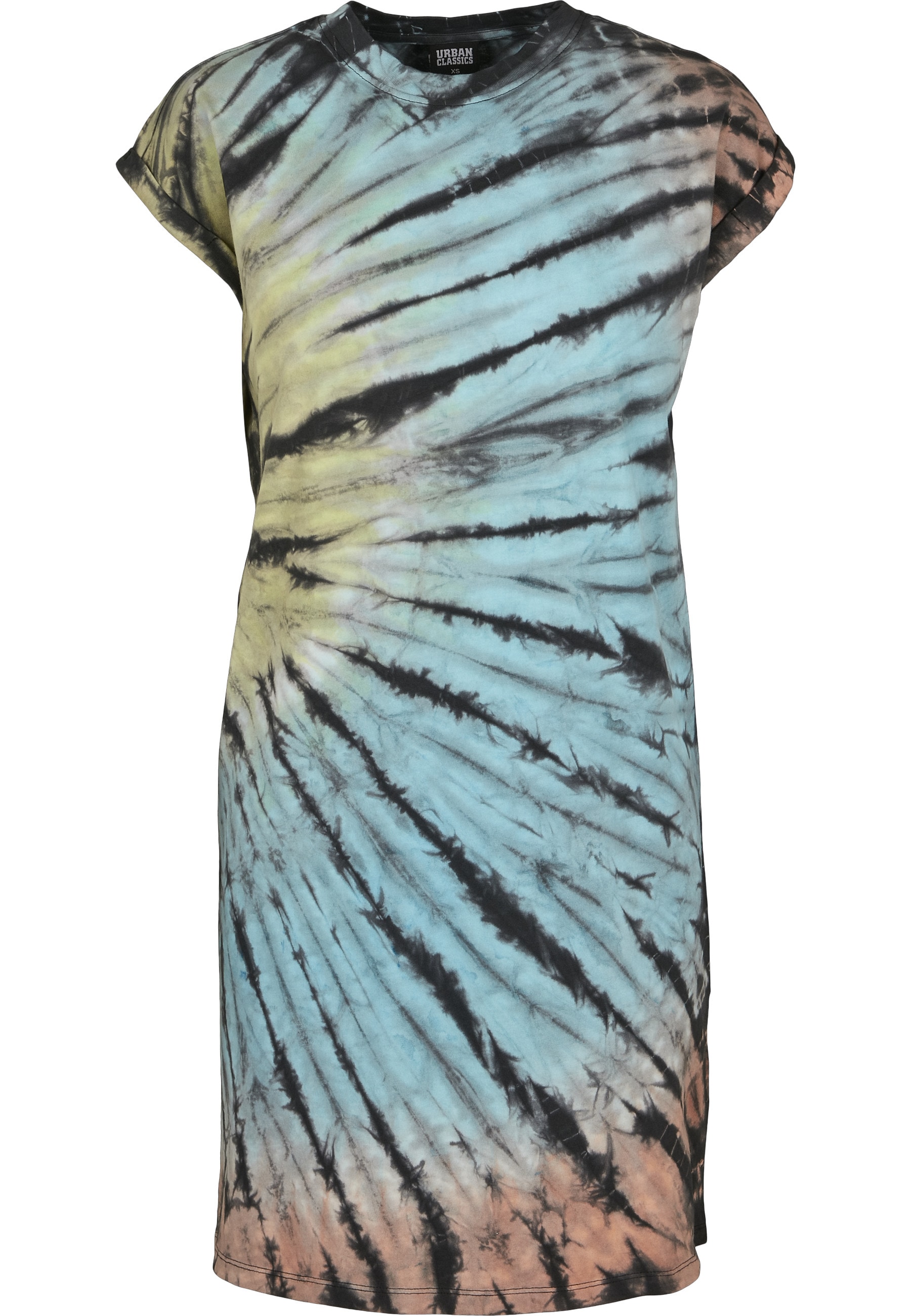 URBAN CLASSICS Shirtkleid "Urban Classics Damen Ladies Tie Dye Dress" 1 Stk günstig online kaufen