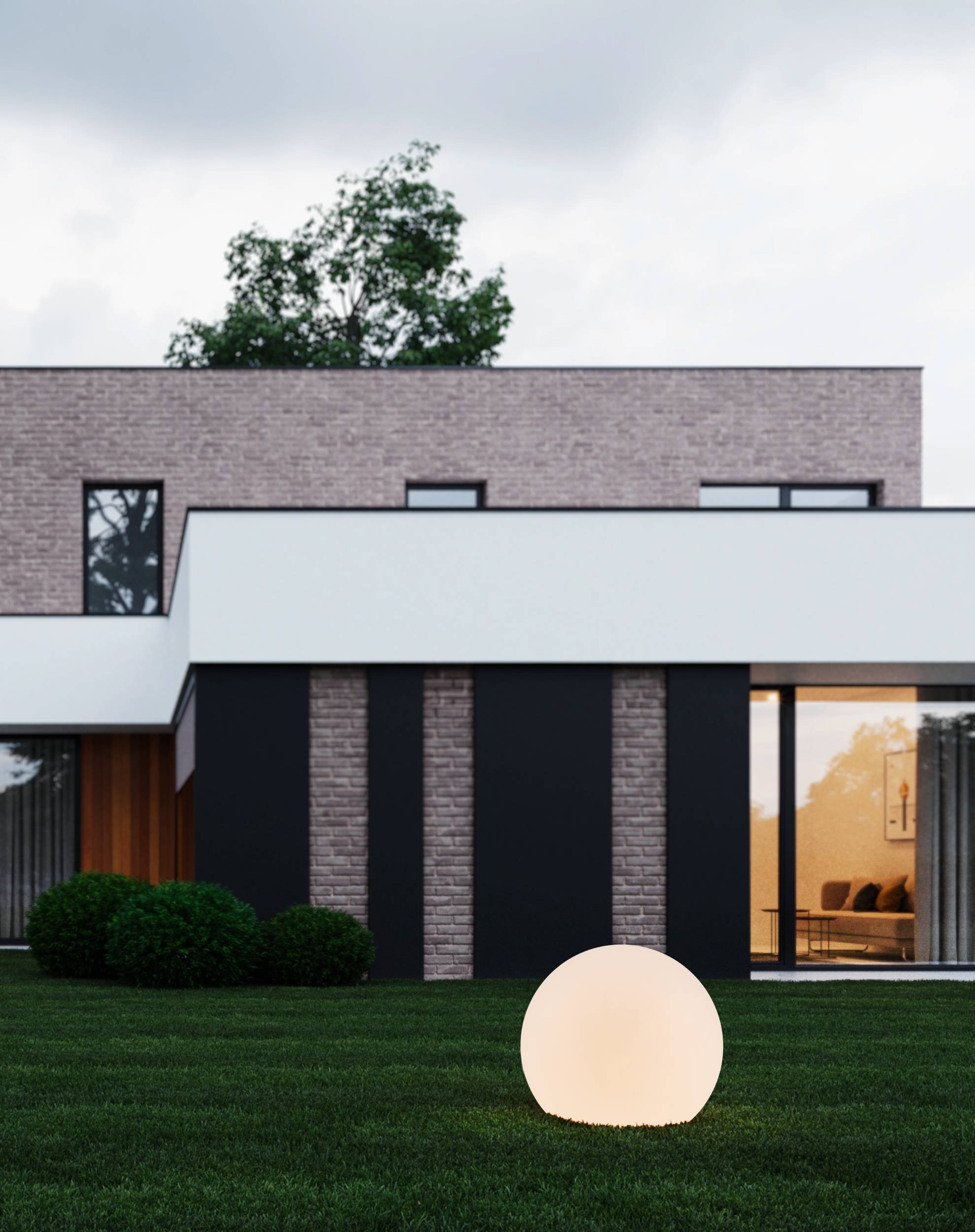 EGLO Stehlampe »Monterolo Garten Kugel, Stehlampe, Außenleuchte, Kunststoff, E27, IP65« E27 1 Stk.