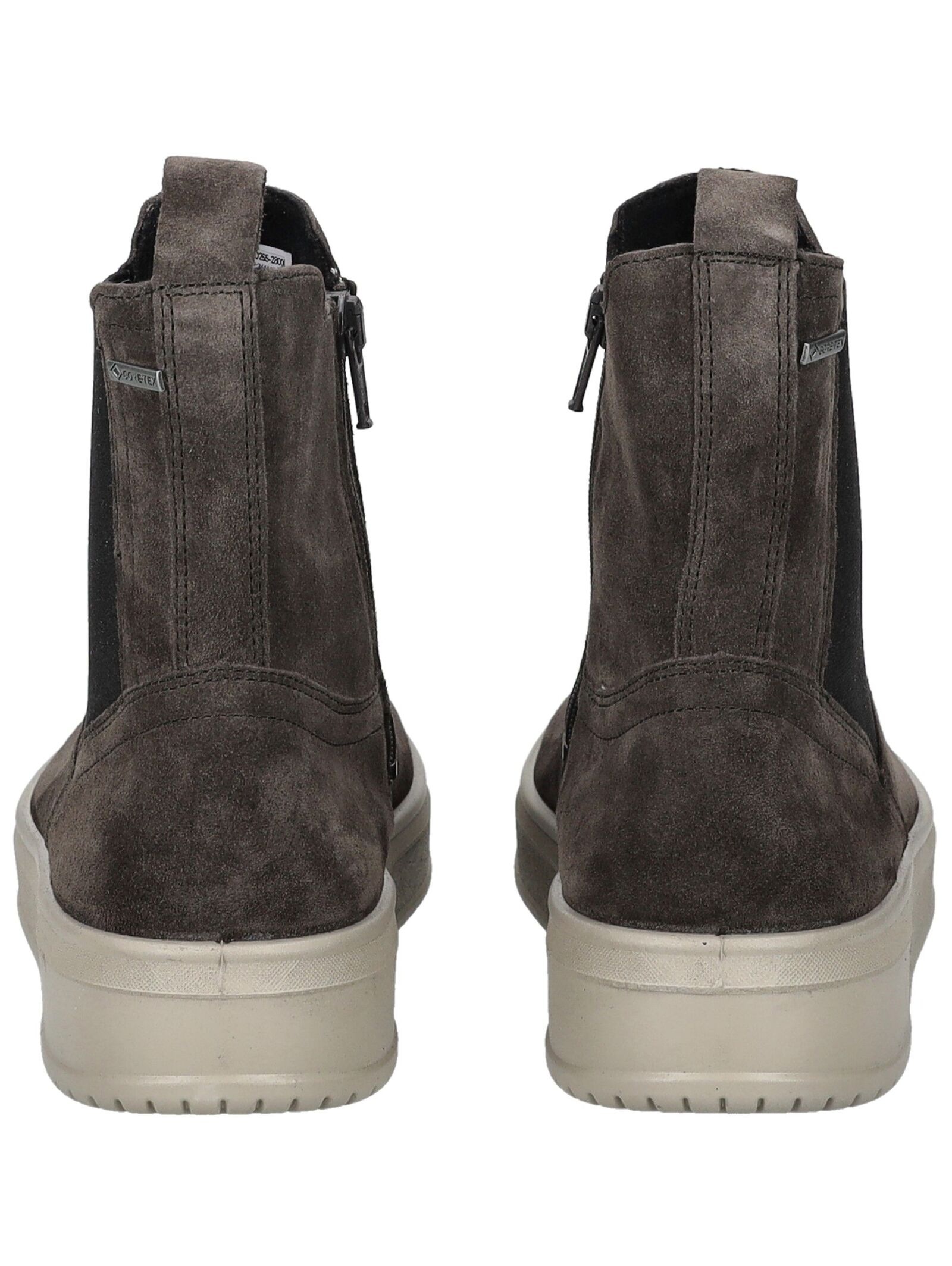 Stiefelette LEGERO "Legero Stiefelette Veloursleder", Damen, Gr. 39, grau, Veloursleder, Schuhe Stiefelette 3