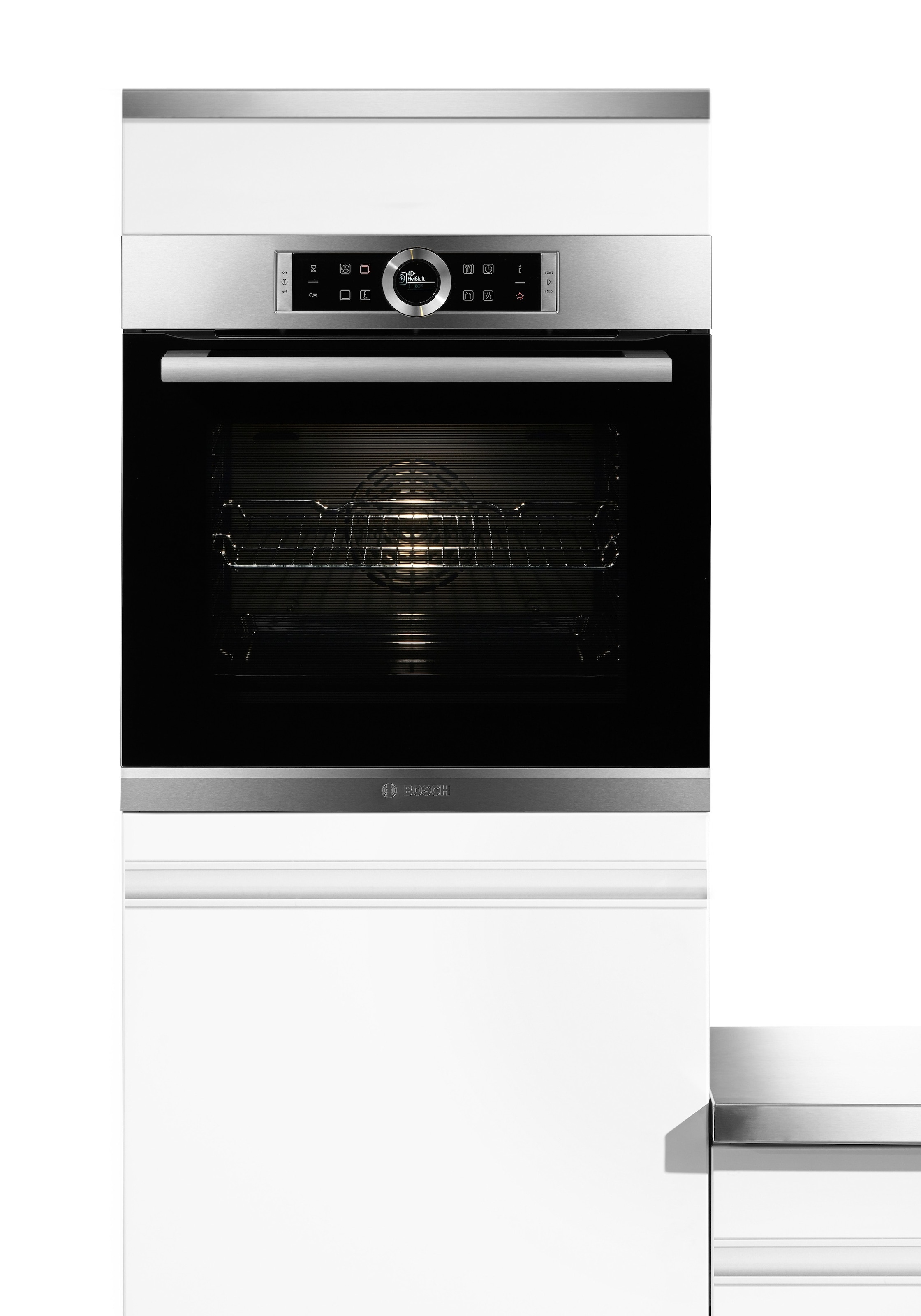 BOSCH Einbaubackofen »HBG635B«, Serie 8, mit Teleskopauszug nachrüstbar, ecoClean... kaufen