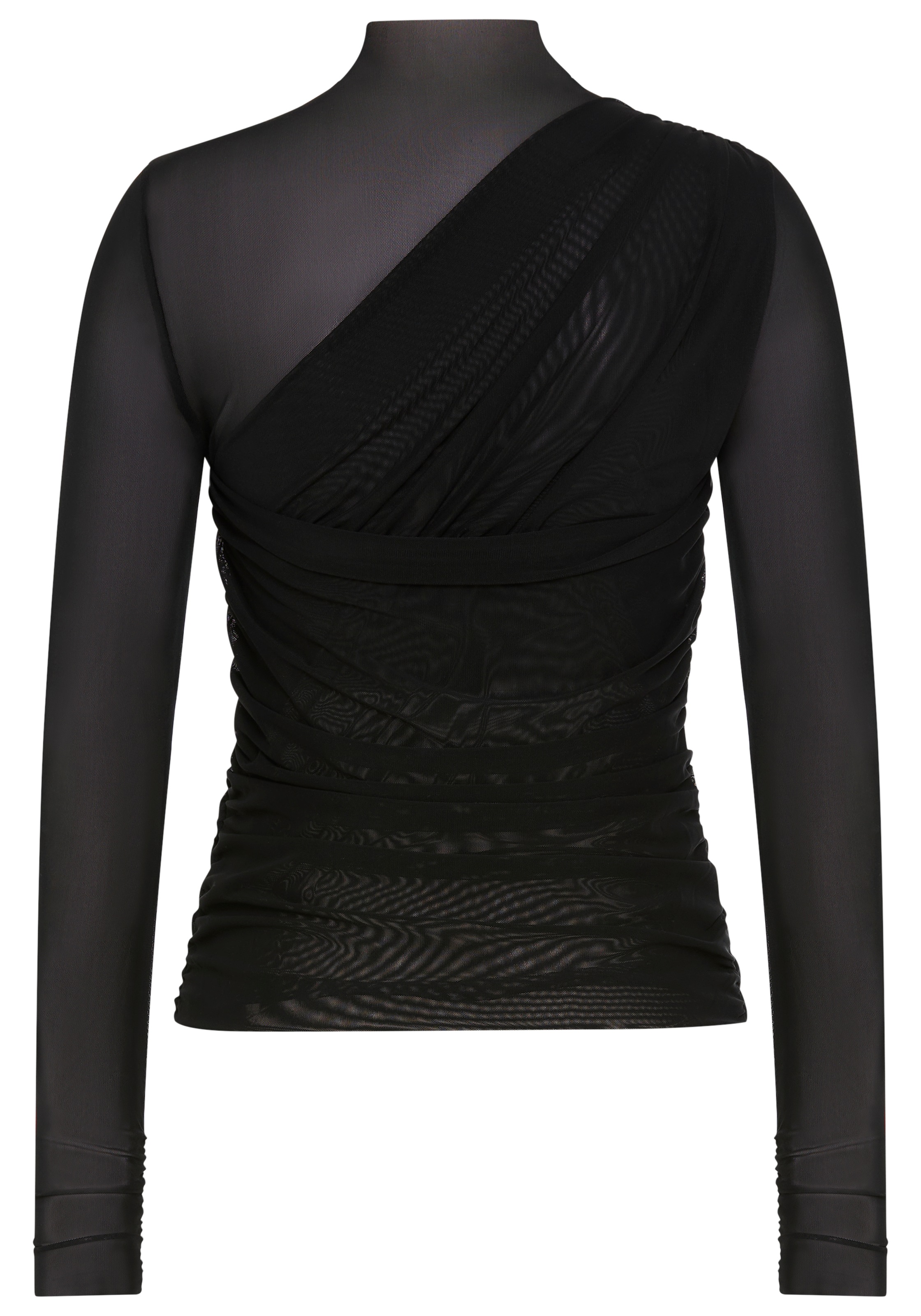 BOSS ORANGE Langarmshirt "Etulah Premium Damenmode" aus Mesh, Slim Fit günstig online kaufen