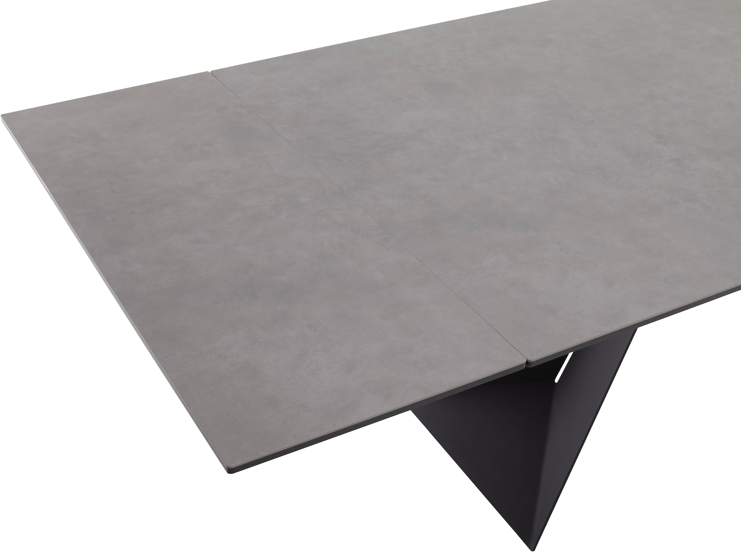 MCA furniture Esstisch »Nagoya« 1 Stk. tlg. Auszugstisch, Stirnauszug, Metallgestell, Keramik, Sicherheitsglas