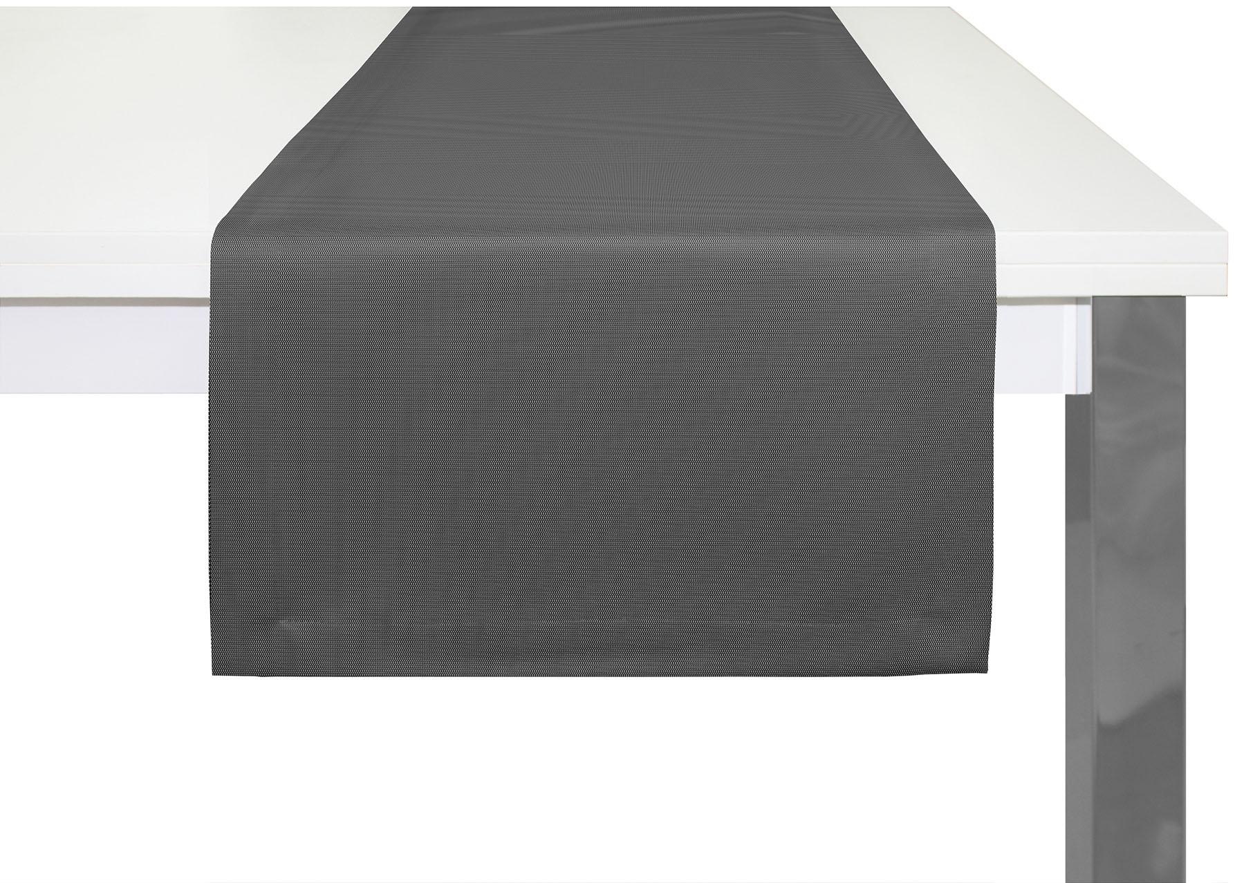 Tischläufer ADAM, B:50cm L:150cm, grün, Bio-Baumwolle, Tischdecken, "Uni Collection"