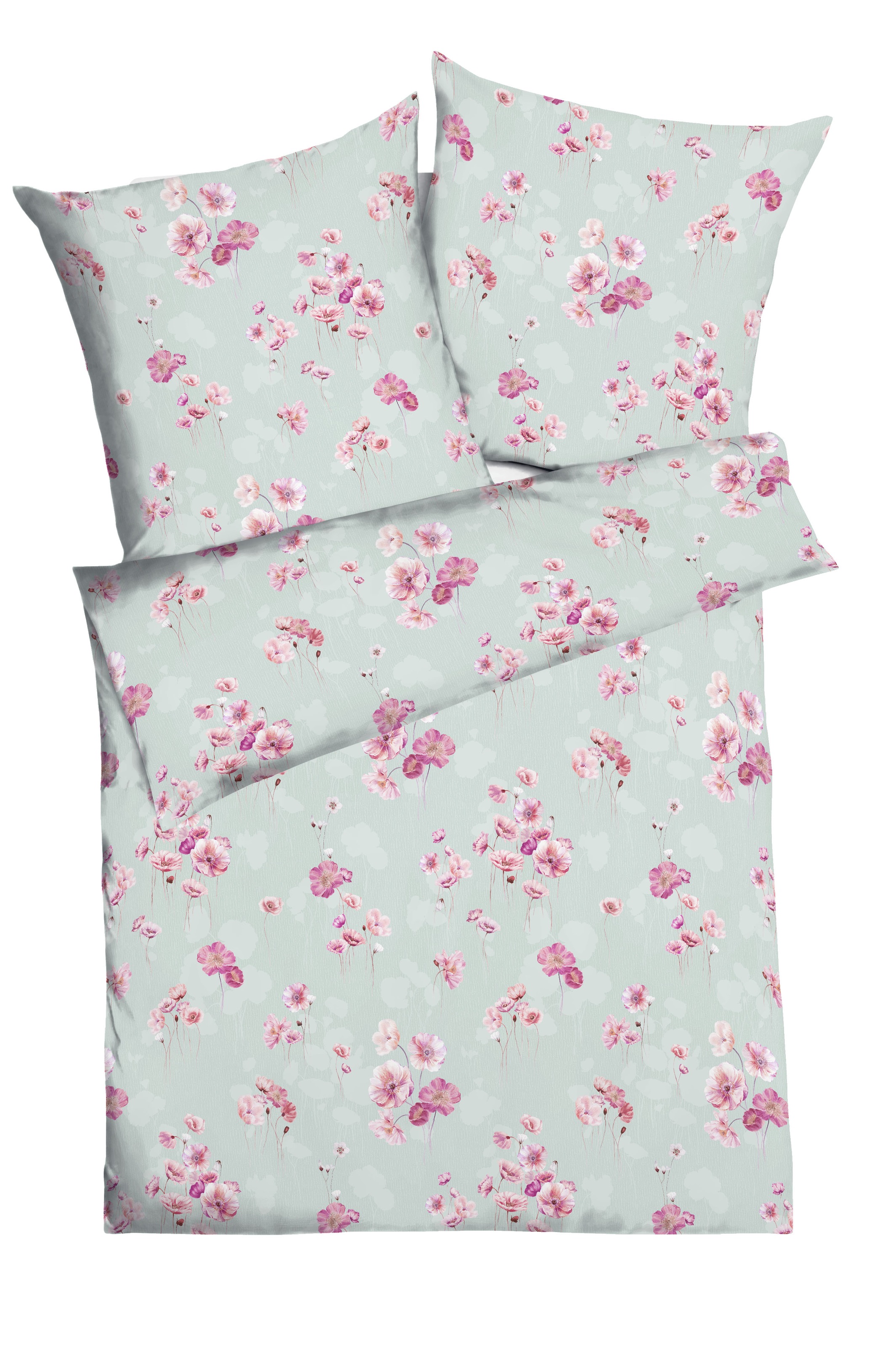Kaeppel Bettwäsche "Delicate Poppies" 2 Stk. tlg. Mit Blumen günstig online kaufen
