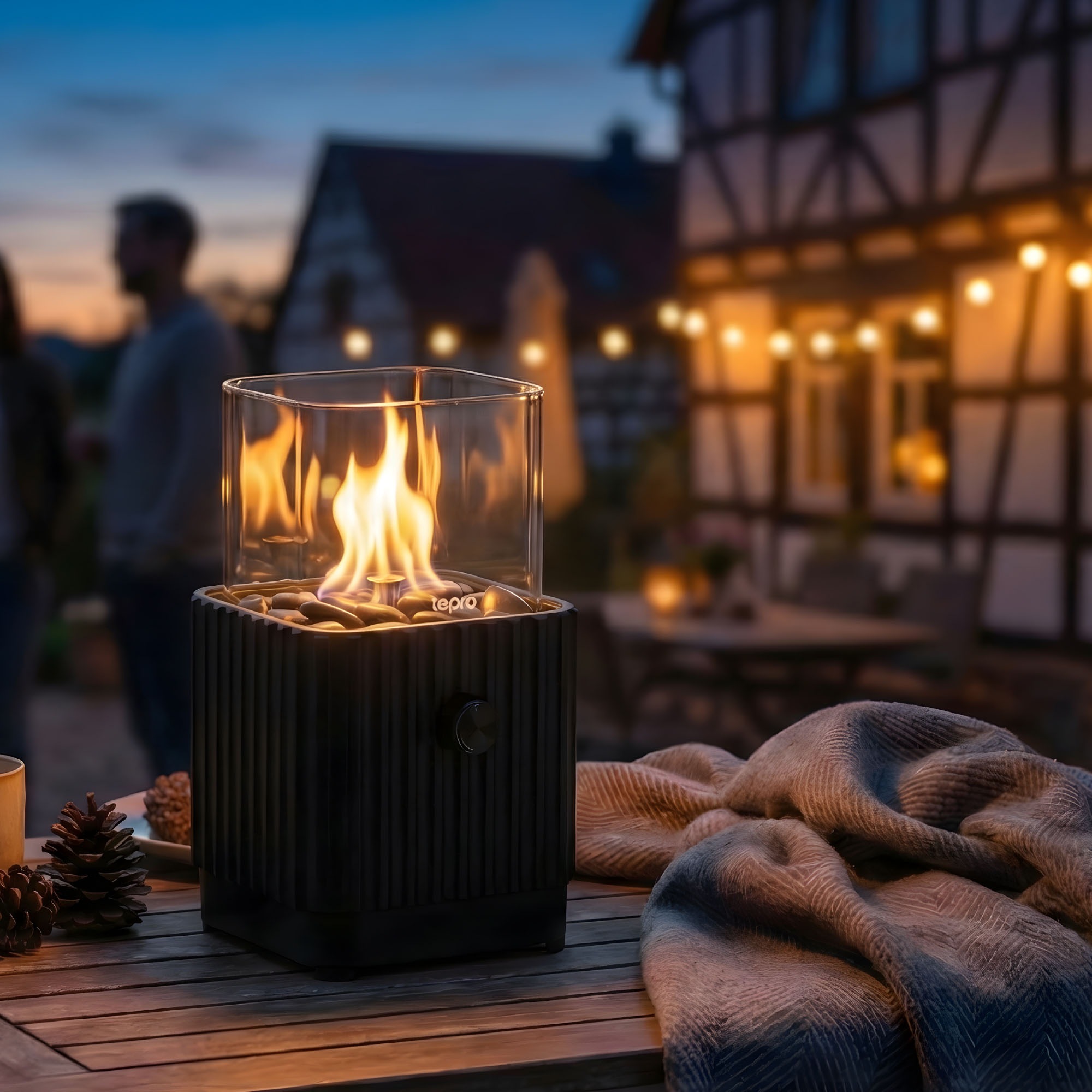 Tepro Feuerstelle »Tisch-Gasfeuerstelle mit Dekosteinen«