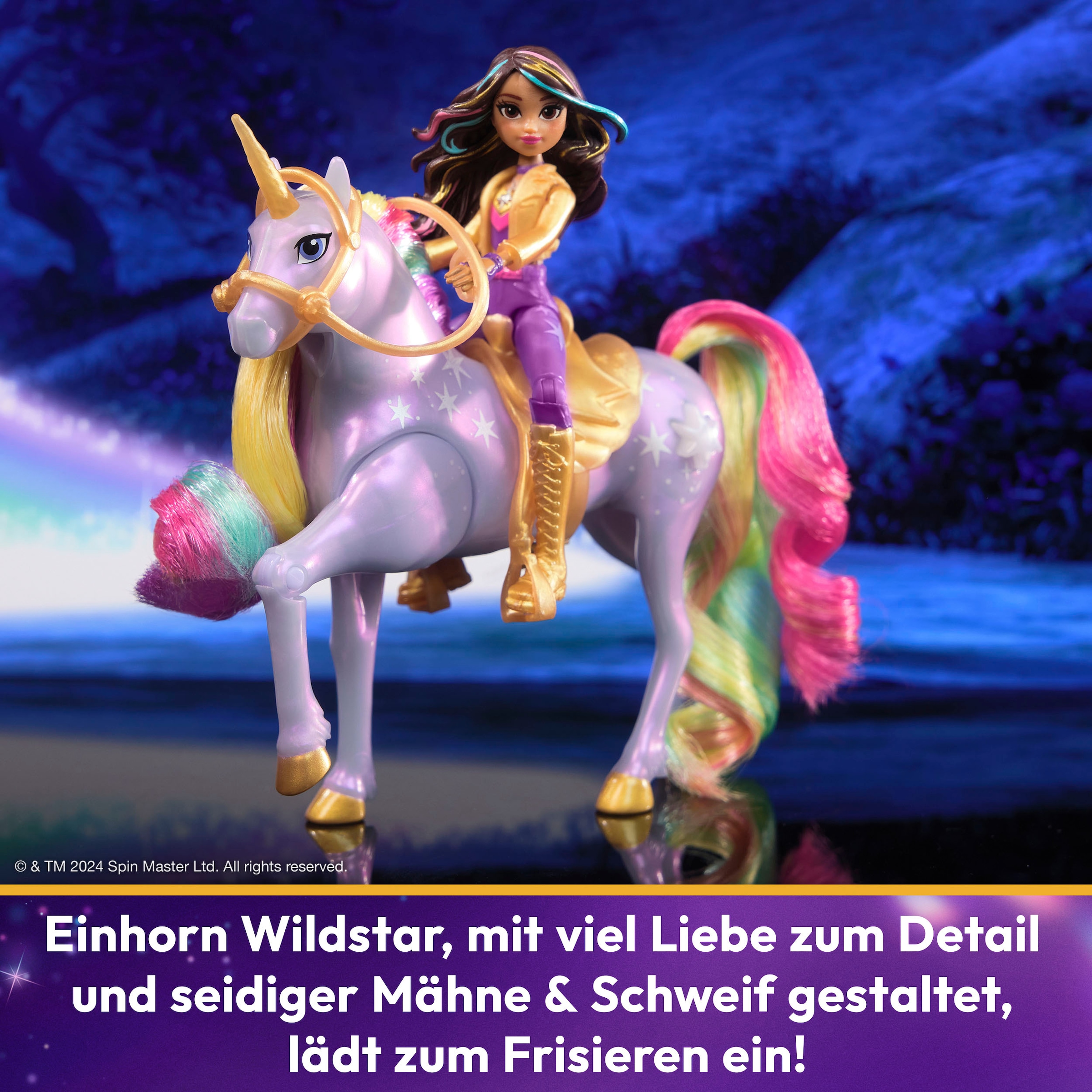 Spin Master Anziehpuppe »Unicorn Academy - Small Doll & Unicorn - Sophia & Light Magic Wildstar«