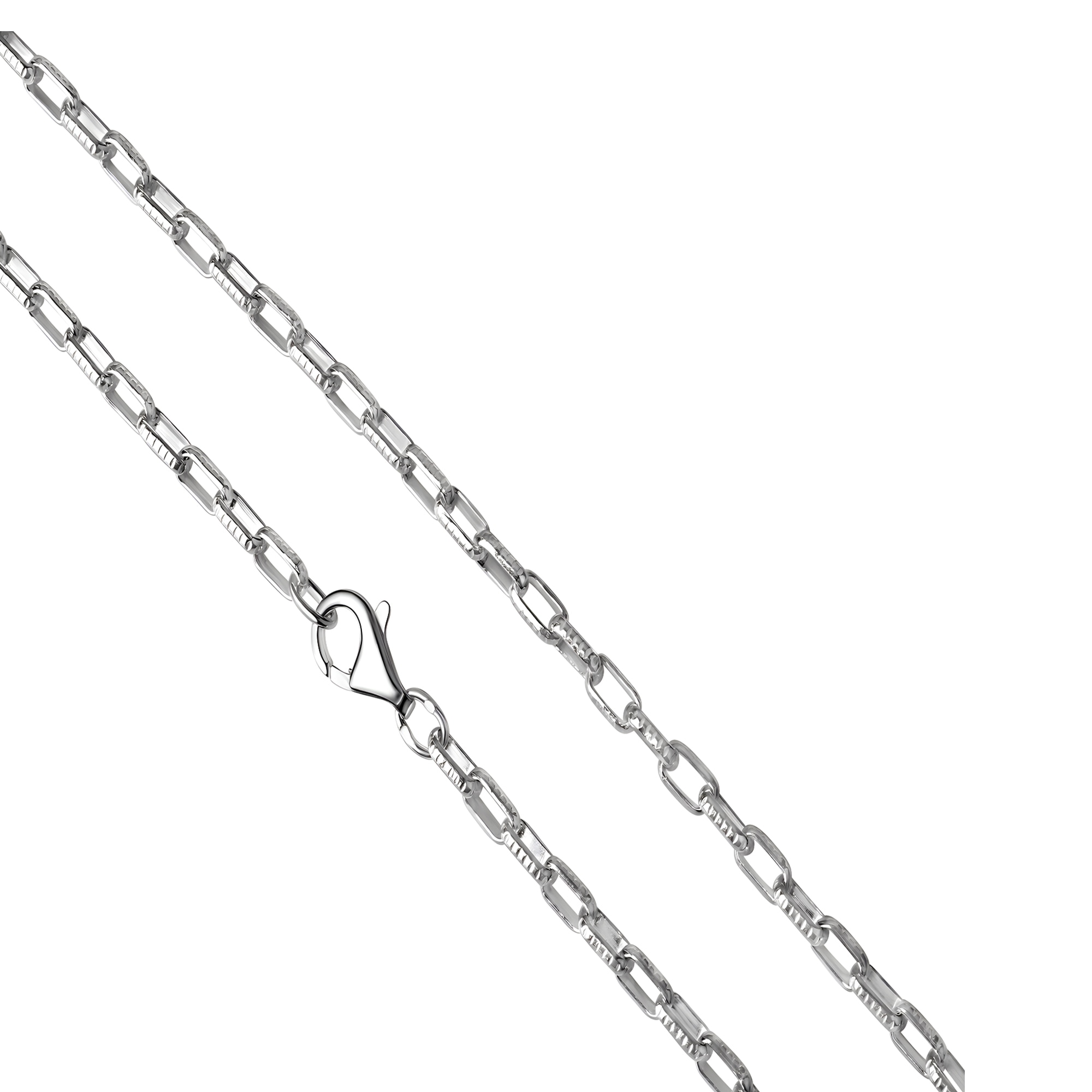 Vivance Collierkettchen »925/- Sterling Silber weiß Gliederkette 50 cm«  online bestellen | BAUR