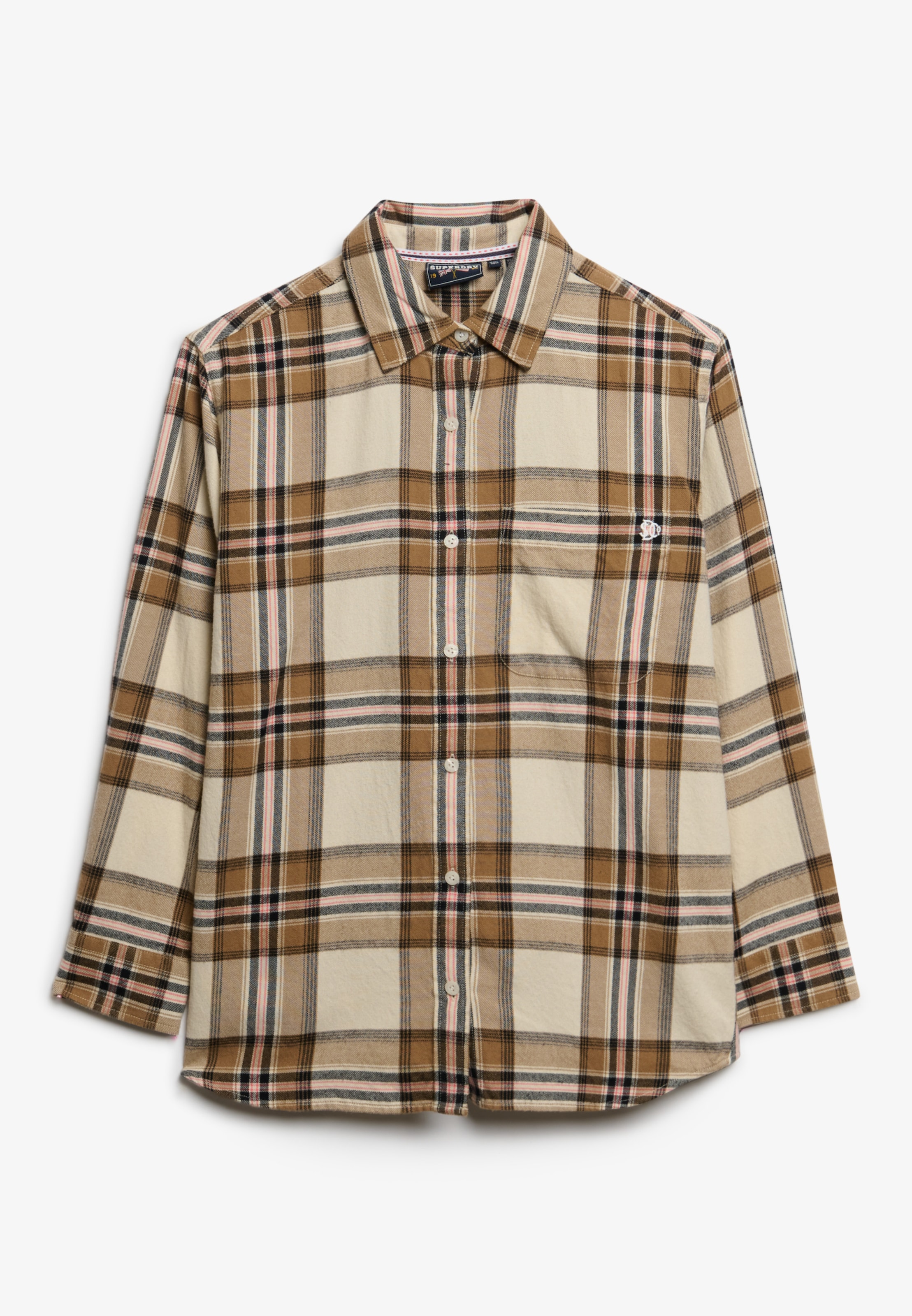 Superdry Karobluse »CHECK FLANNEL BOYFRIEND SHIRT«