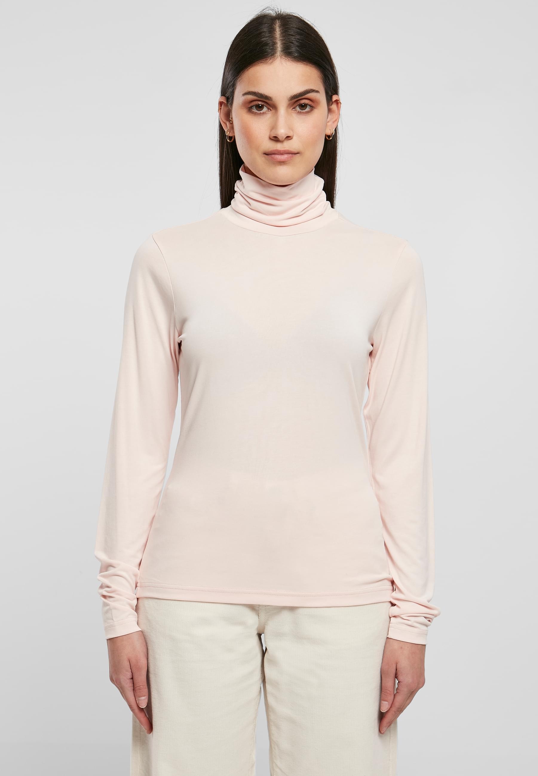 URBAN CLASSICS Langarmshirt »Urban Classics Damen Ladies Modal Turtleneck Longsleeve«, (1 tlg.)