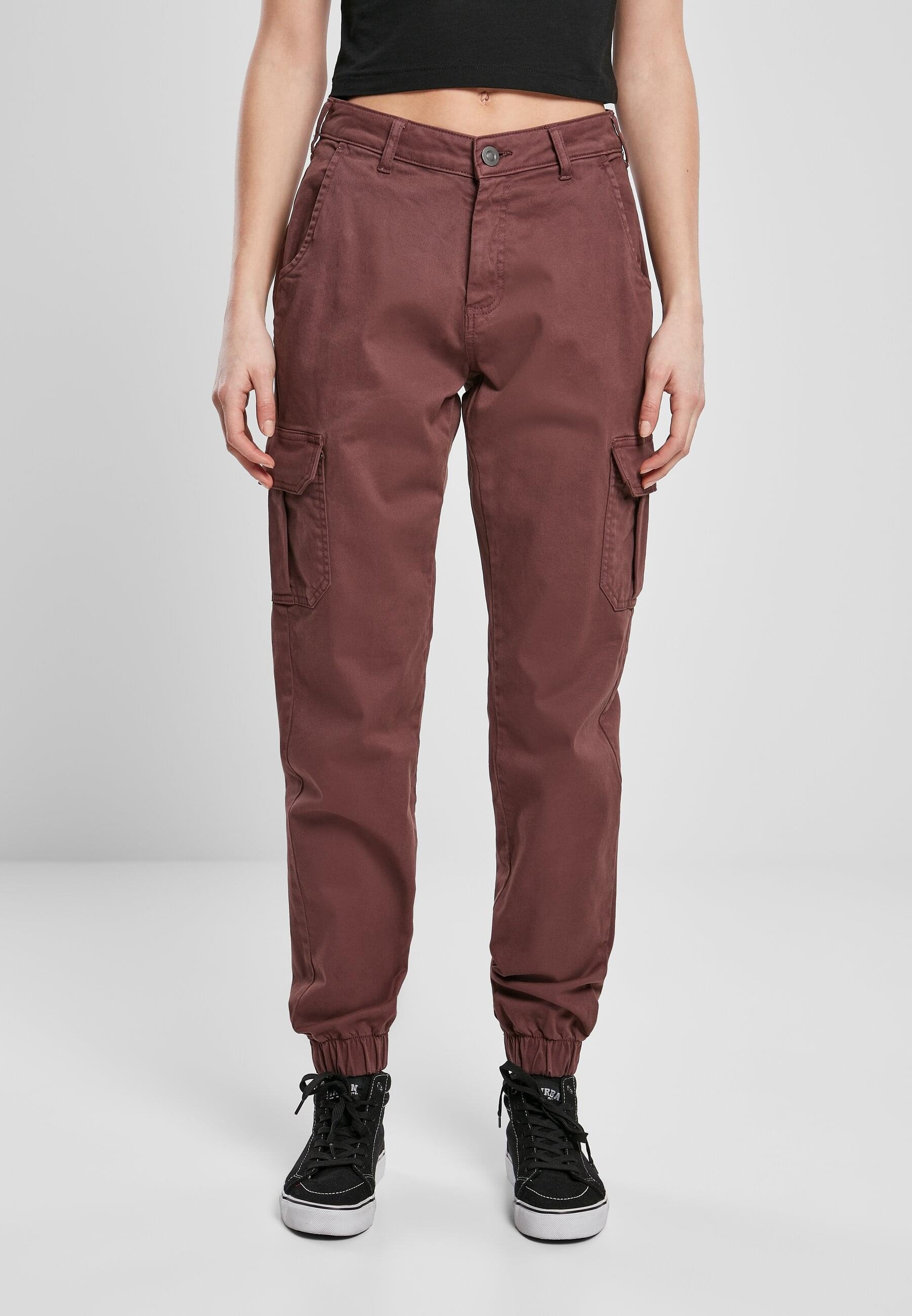 URBAN CLASSICS Cargohose »Urban Classics Damen Ladies High Waist Cargo Pants«, (1 tlg.)