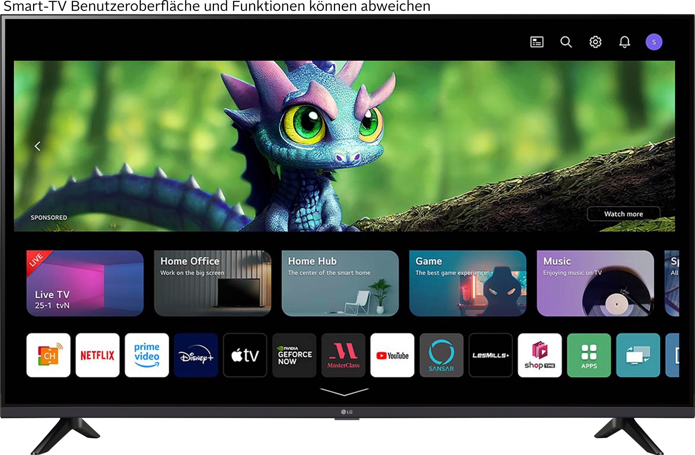 LG LED-Fernseher »43UR74006LB«, 4K Ultra HD, Smart-TV