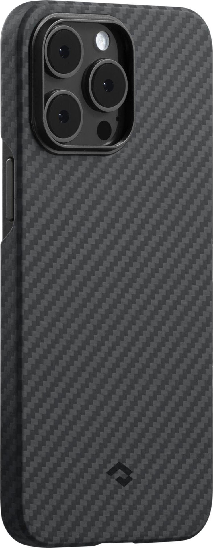 Pitaka Handyhülle »MagEz Case 3 for Pro Max iPhone 14 Black/Grey Twill«, hergestellt aus 1500D Aramid-Fasern