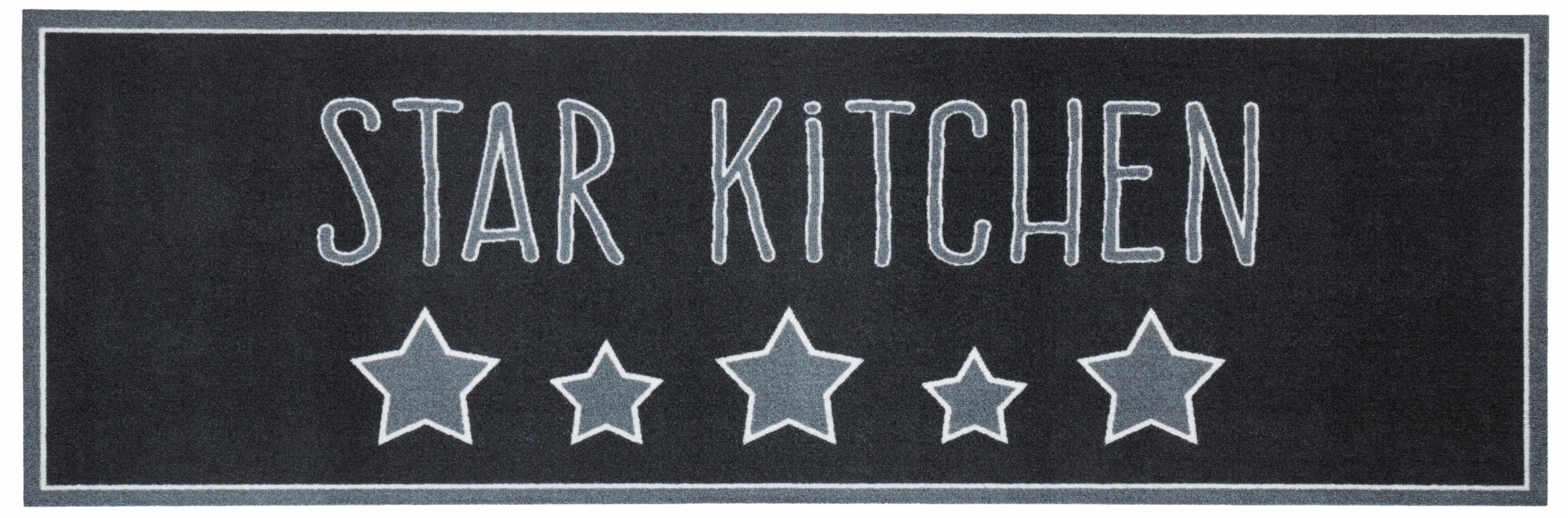 HANSE Home Küchenläufer Kurzflor, | Schriftzug, Kitchen, Schriftzug Waschbar, BAUR »Star rutschhemmend, rechteckig, Kitchen«