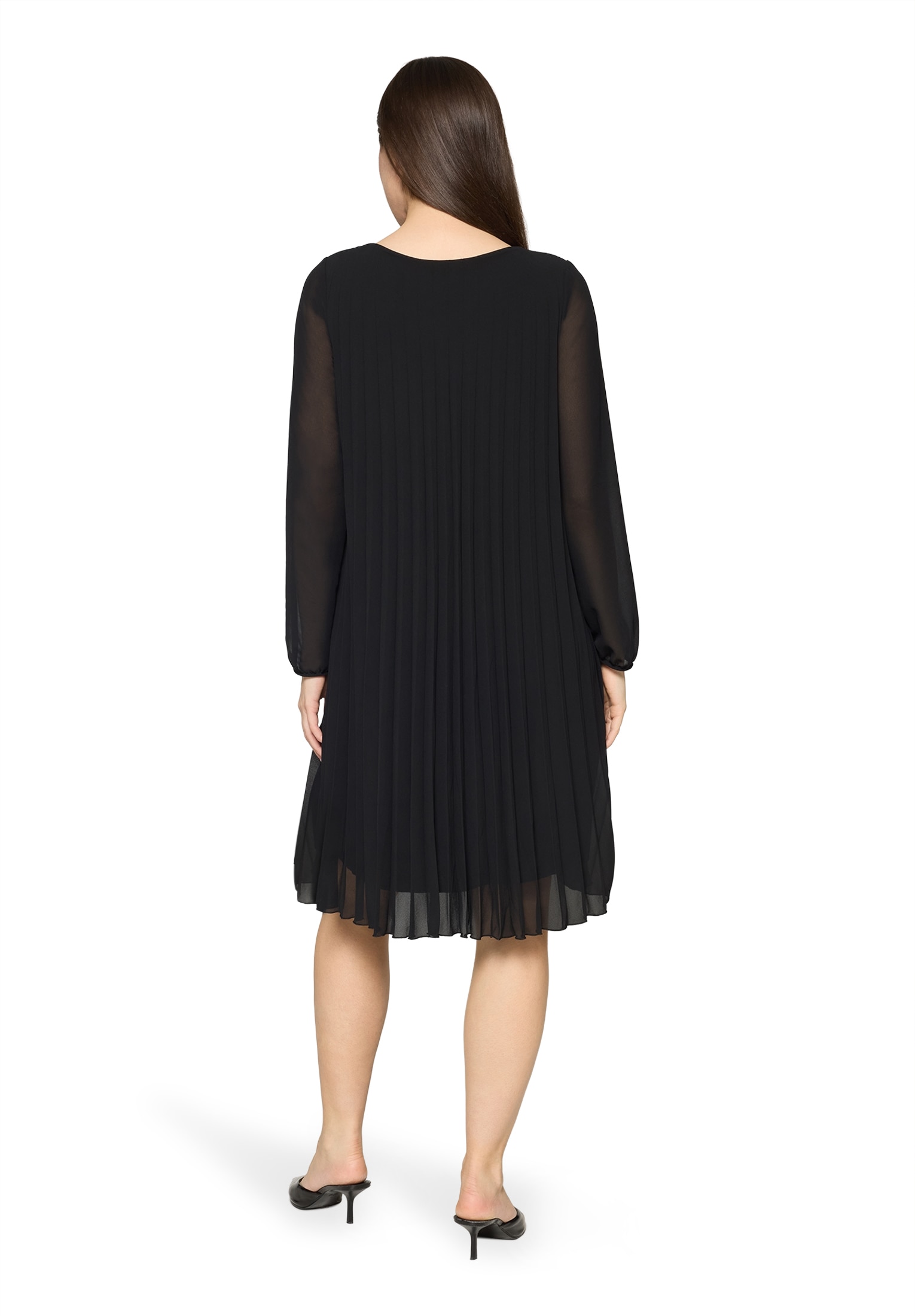 Betty&Co Chiffonkleid »Damen mit Plissee« Ohne Tasche