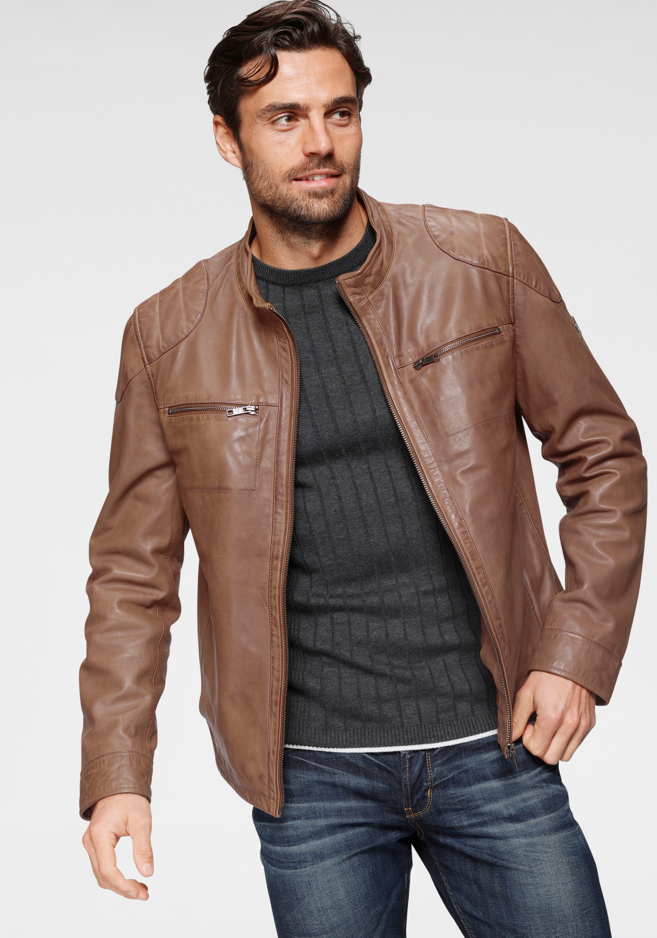 Bruno Banani Lederjacke »Flint«