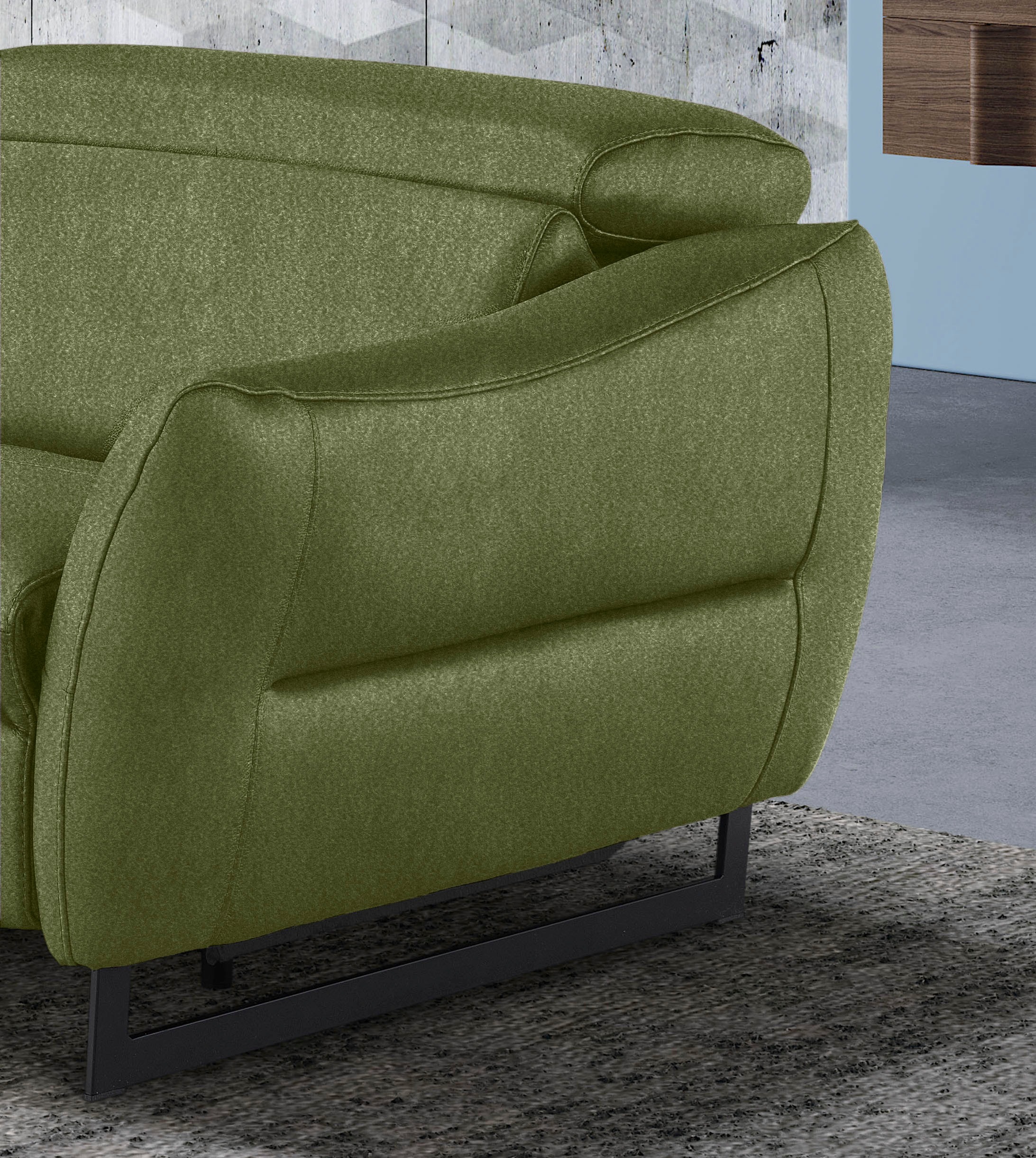 Thumbnail - Egoitaliano 2,5-Sitzer "Dafne, elegantes Designsofa mit hohem Sitzkomfort", wahlw. mit elektrischer Relaxfunktion, Kopft...