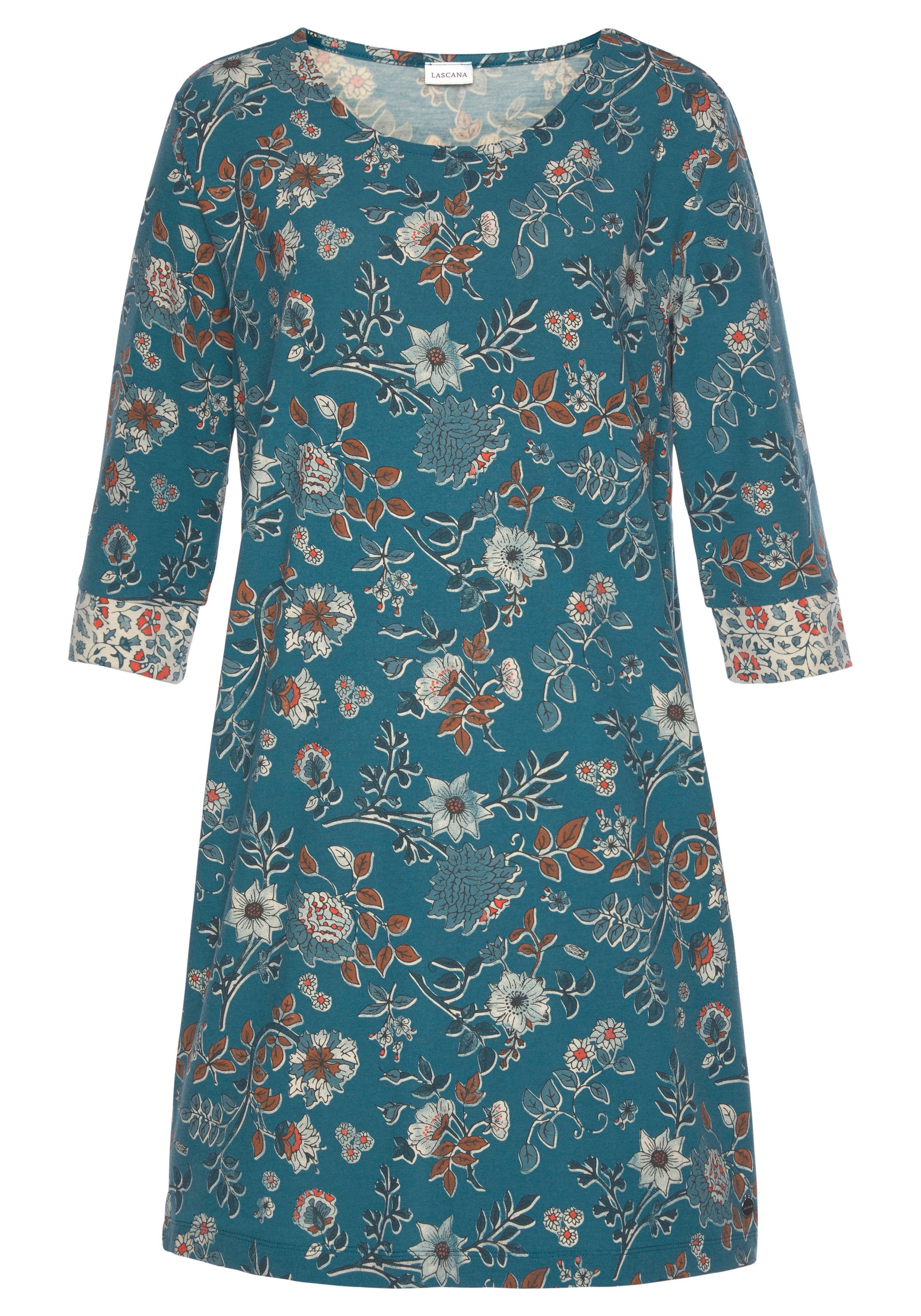 LASCANA Nachthemd 1-teilig, im Blumen Allover-Druck günstig online kaufen
