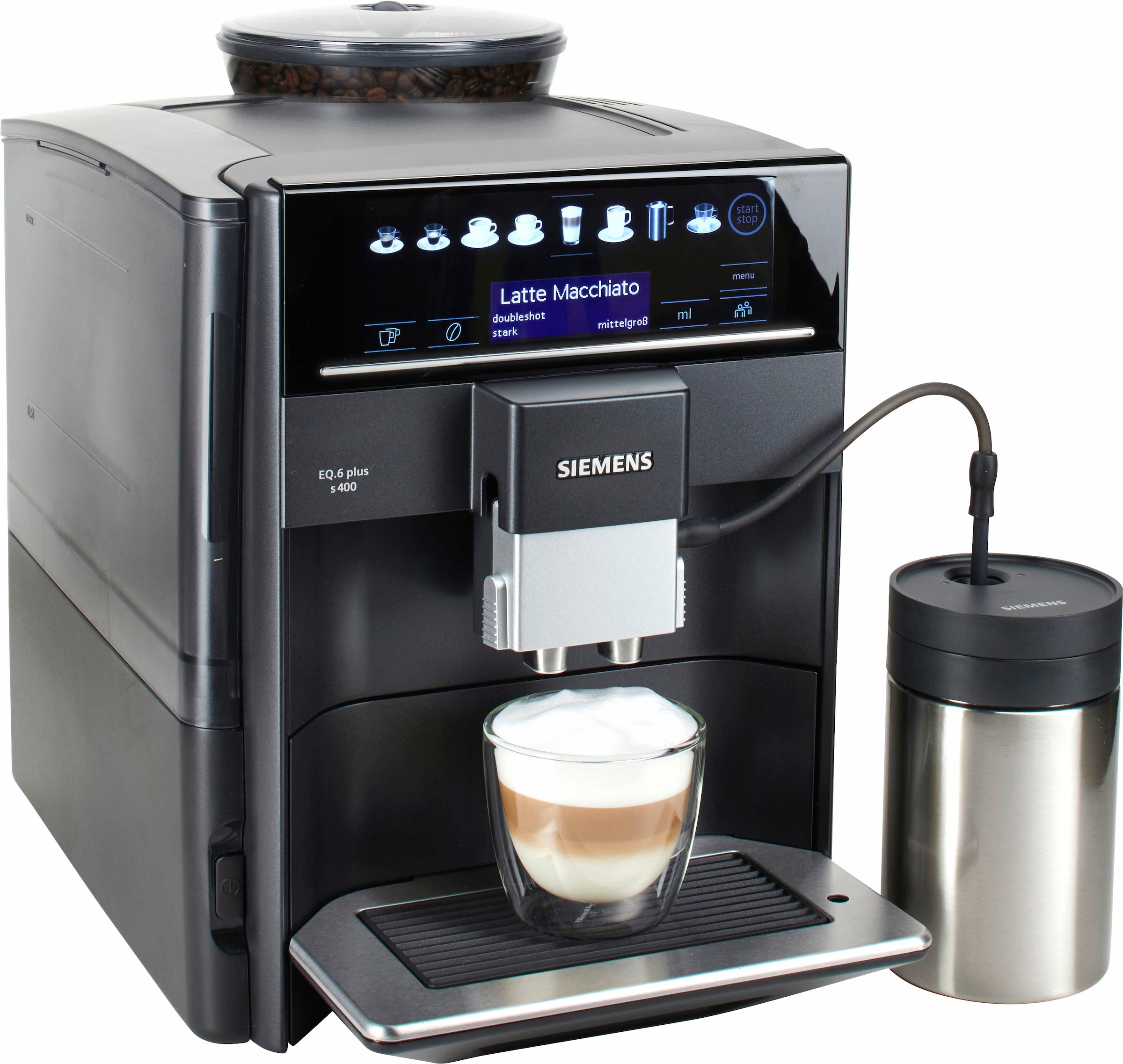 SIEMENS Kaffeevollautomat »EQ.6 plus s700 TE657M03DE«, autom. Reinigung,  bis zu 4 Favoriten, inkl. isolierter Milchbehälter kaufen