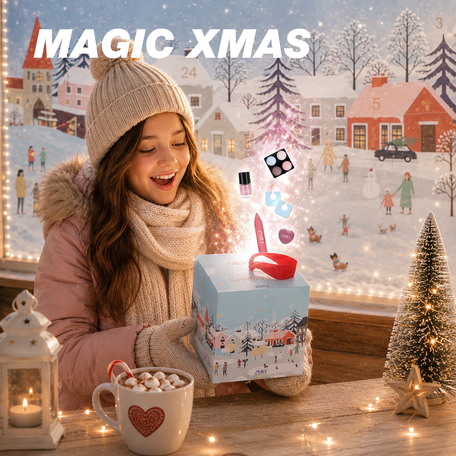 ZMILE COSMETICS Kosmetik-Adventskalender »ZMILE COSMETICS   Adventskalender Cube Winter Wonderland« ab 12 Jahren vegan