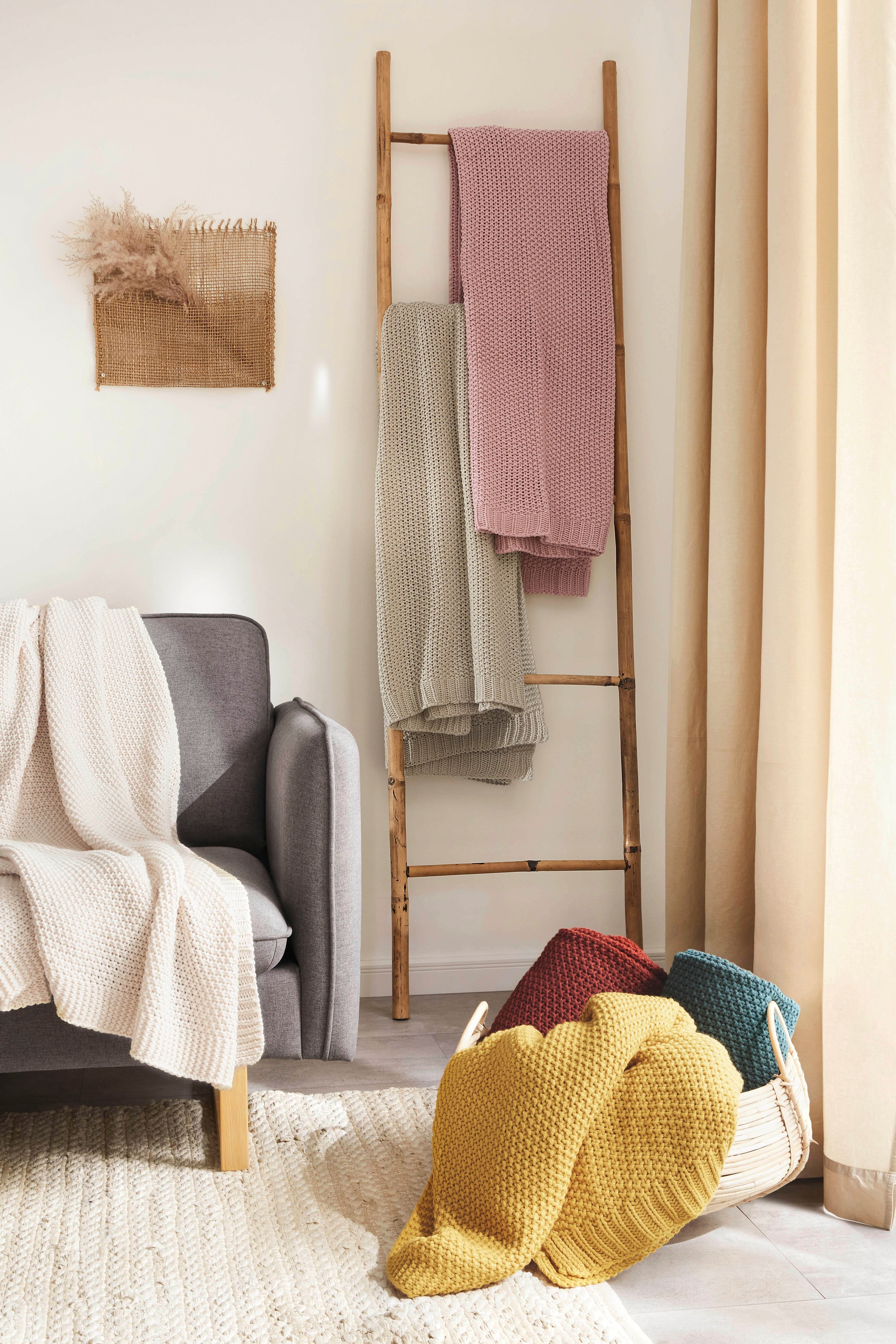 Primera Wohndecke "Strick" mit einer hochwertigen Randverarbeitung, Kuschel günstig online kaufen