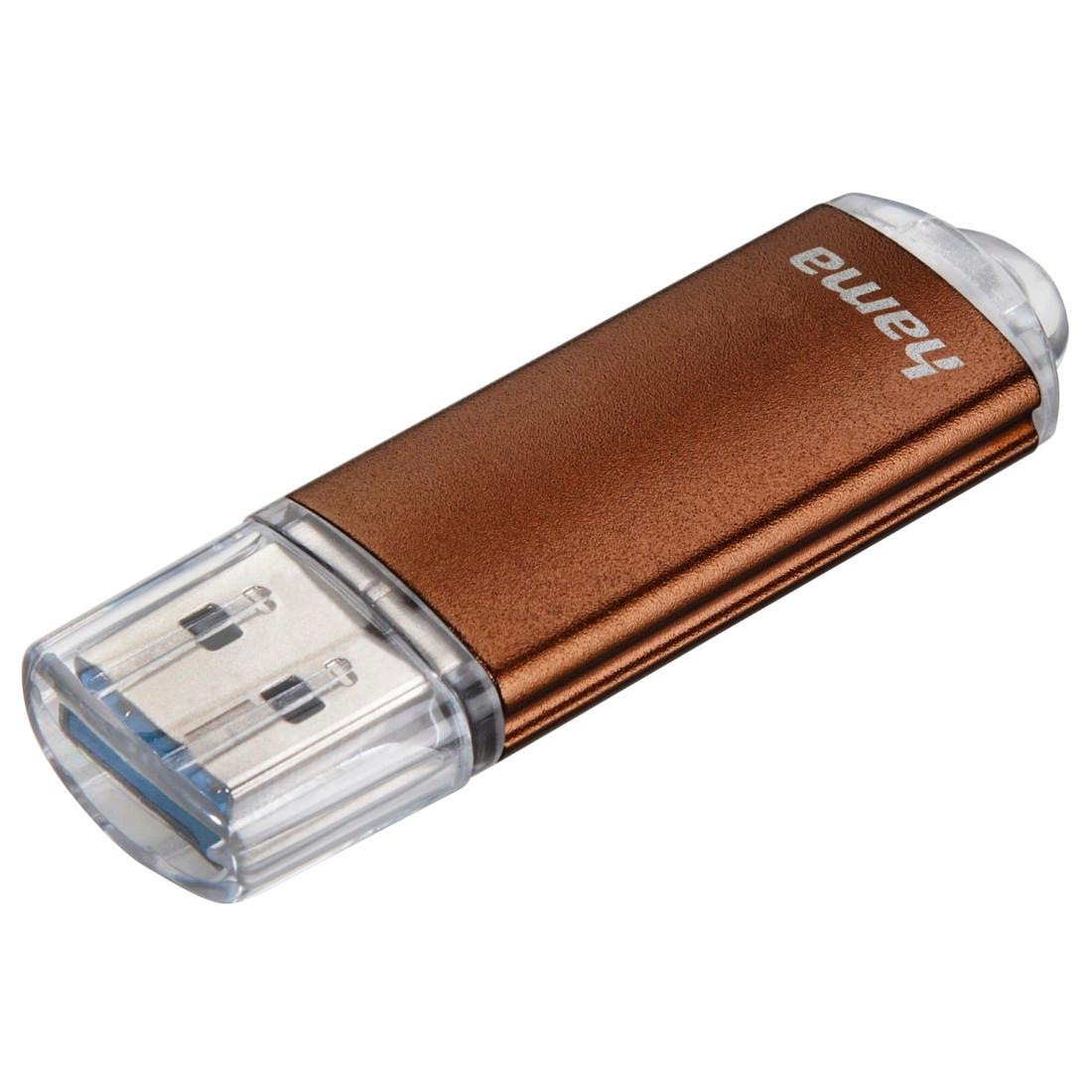 HAMA USB-Stick "Laeta, USB 3.0, Bronze", 128 GB, braun, USB-Sticks