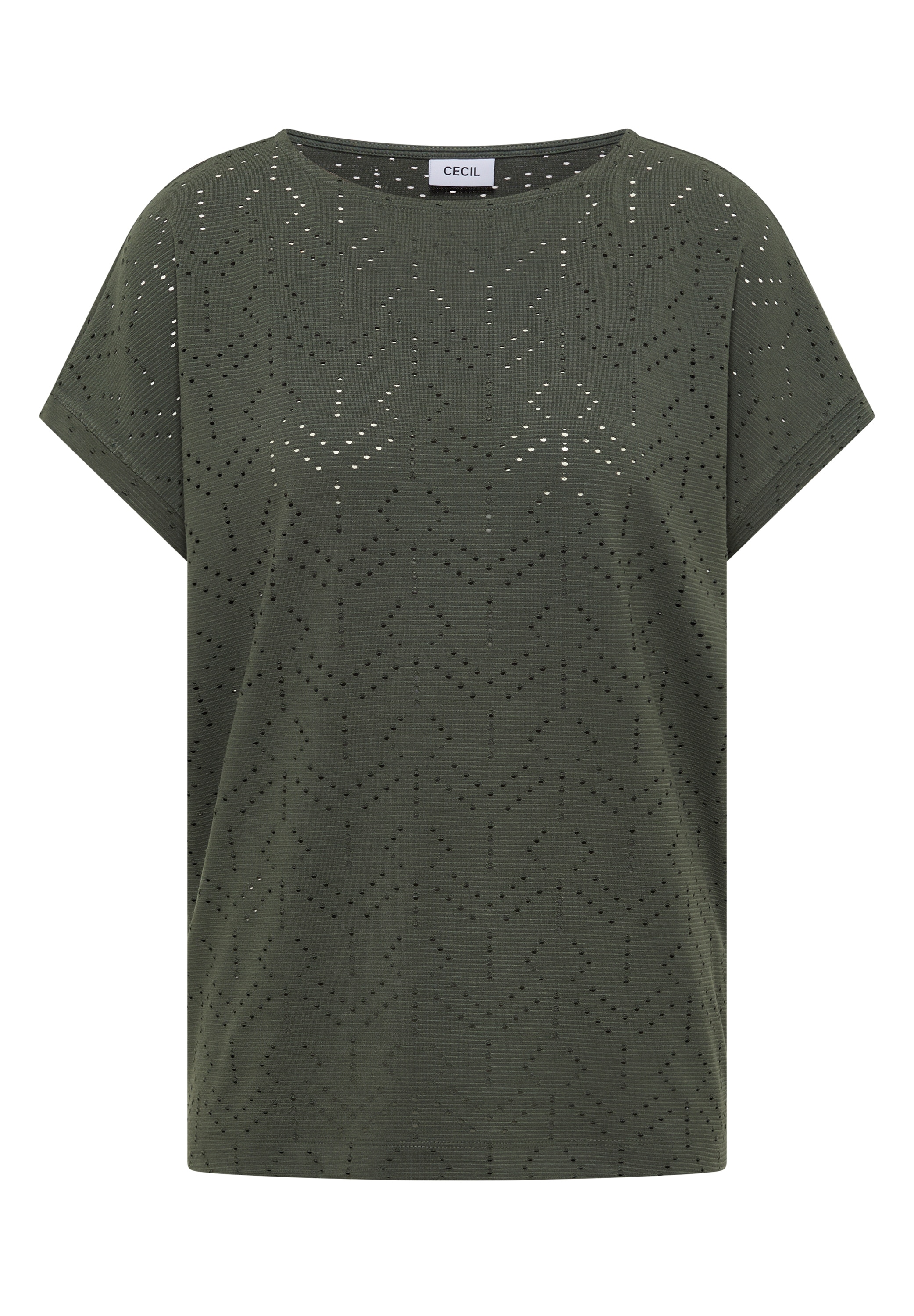 Cecil T-Shirt mit U-Boot-Ausschnitt