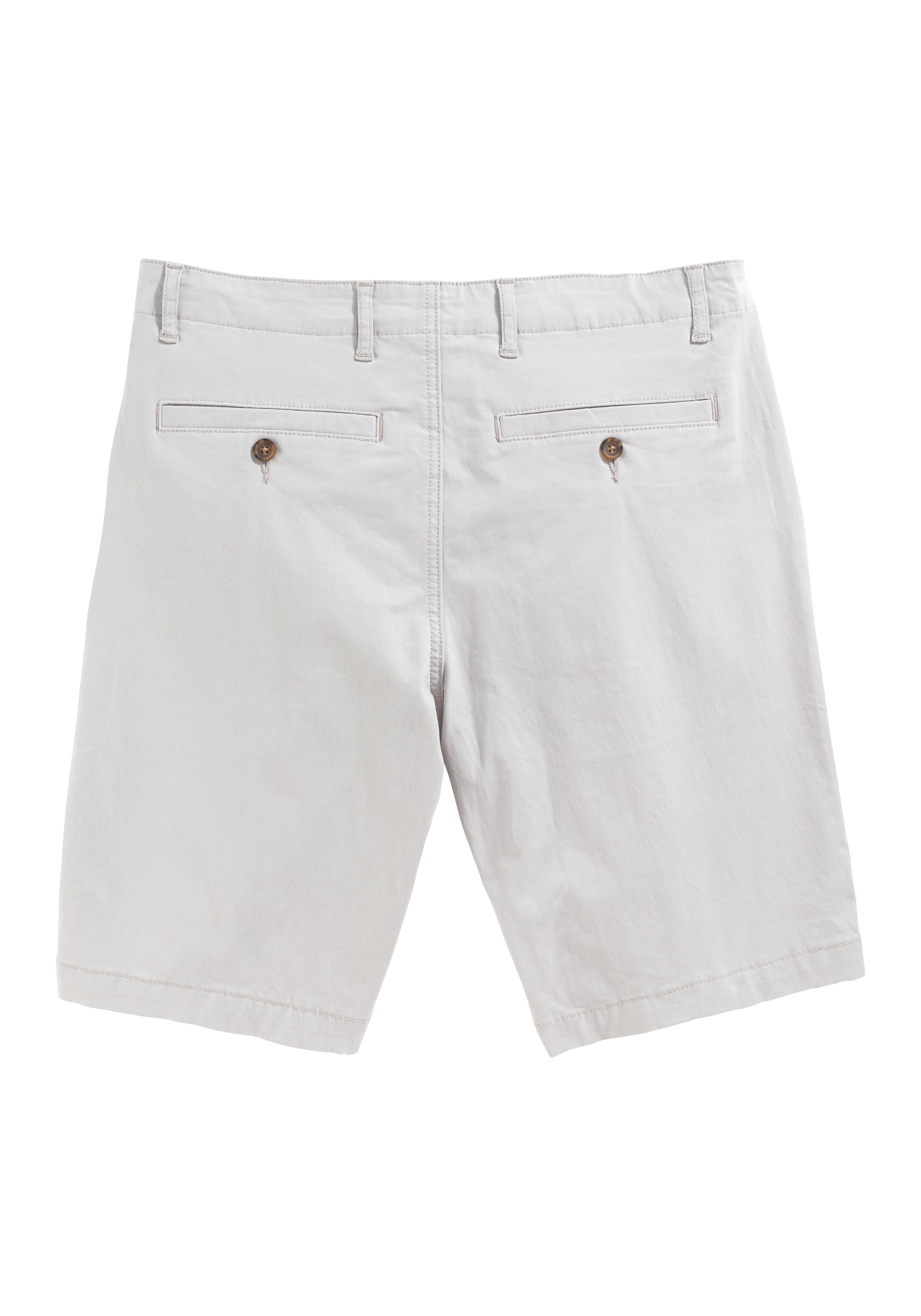 Chinoshorts JOHN DEVIN "regular-fit", Herren, Gr. 38, N-Gr, grau (hellgrau), Web, Obermaterial: 98% Baumwolle, 2% Elasthan, unifarben, regular fit kurz, Hosen Chinoshorts, Shorts aus elastischer Baumwoll-Qualität 3