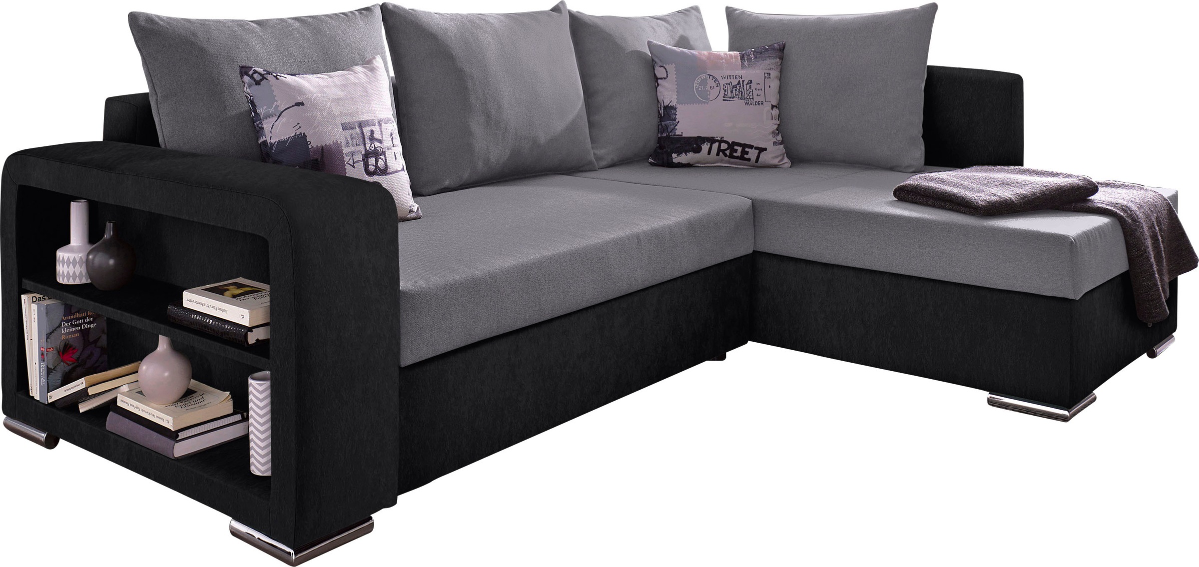 COLLECTION AB Ecksofa "John L-Form", mit Bettfunktion, Bettkasten und integ günstig online kaufen