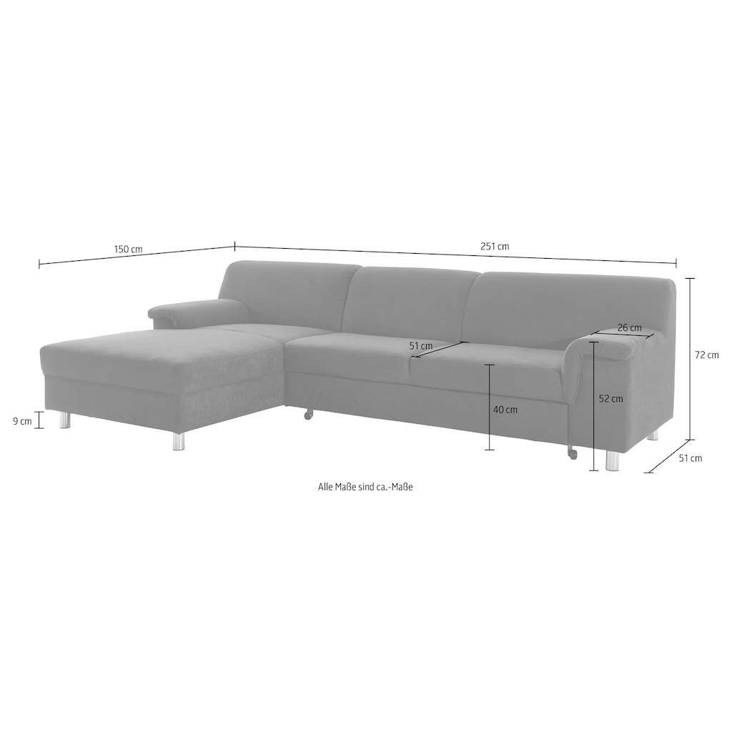 INOSIGN Ecksofa »L-Form«