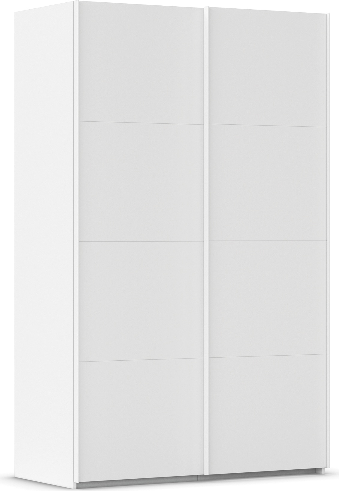 rauch Schwebetürenschrank "Kleiderschrank Schrank Garderobe Schlafzimmerschrank EVELYN" in elegantem Stil, in 5 Breiten, Griffe in Korpusfarbe MADE IN GERMANY