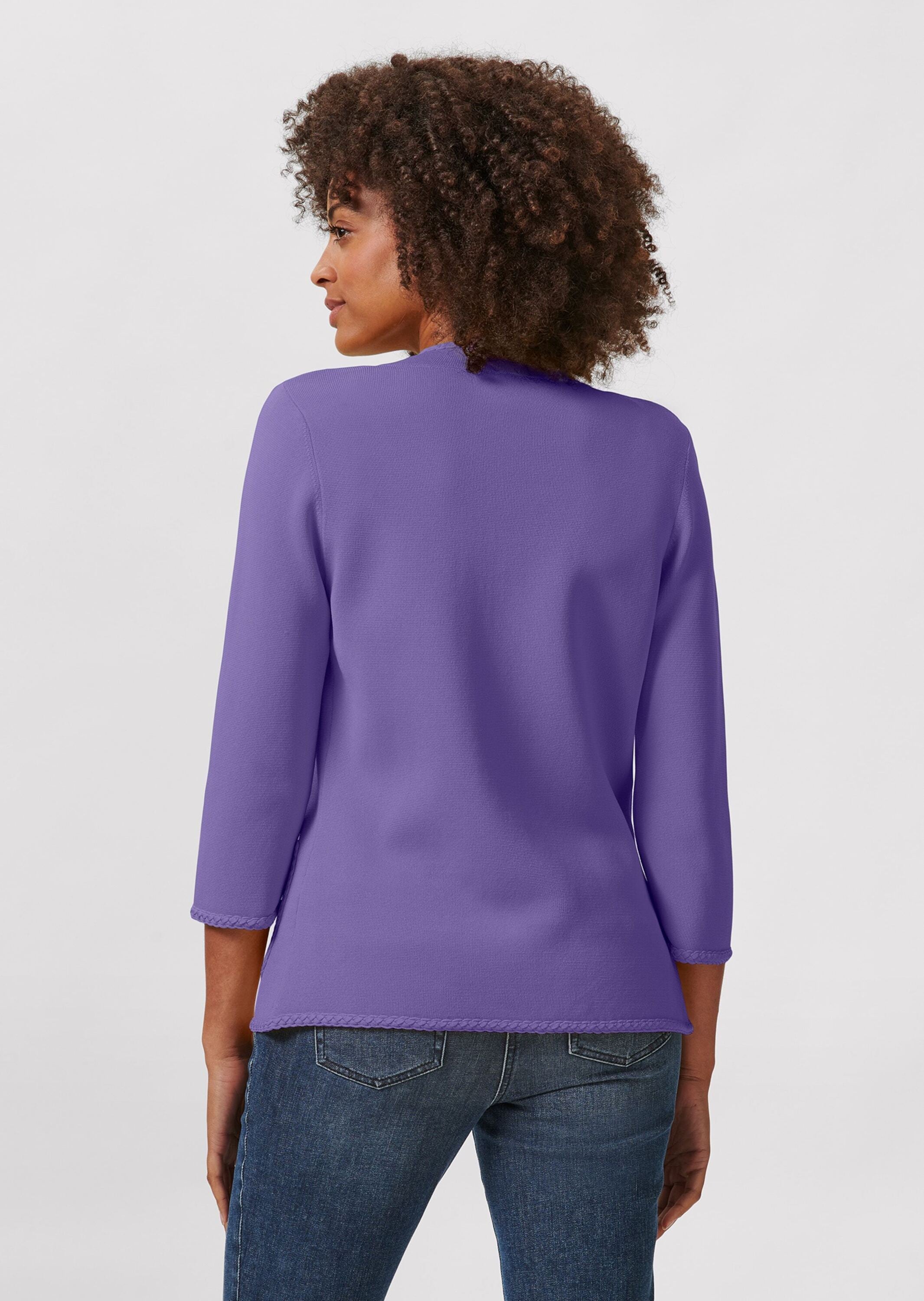MADELEINE Strickjacke »Strickblazer Strickblazer mit Flechtung«